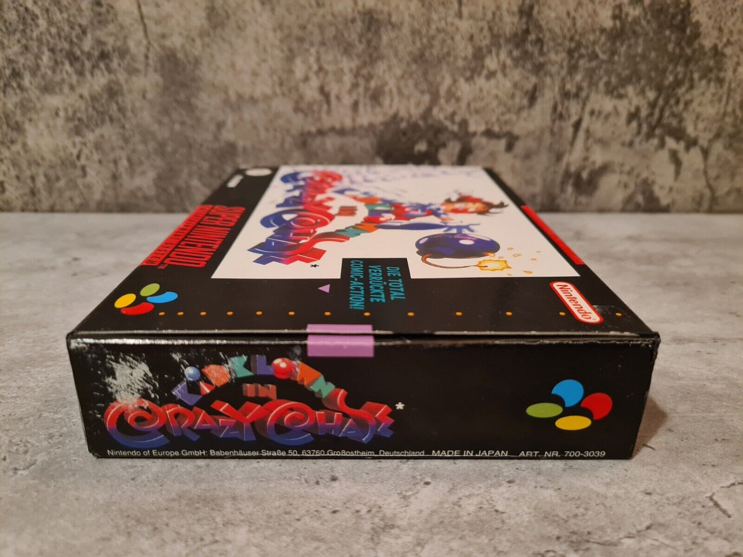 SNES Super Nintendo Kid Klown in Crazy Chase mit OVP und Anleitung NOE - T-Retro-Games