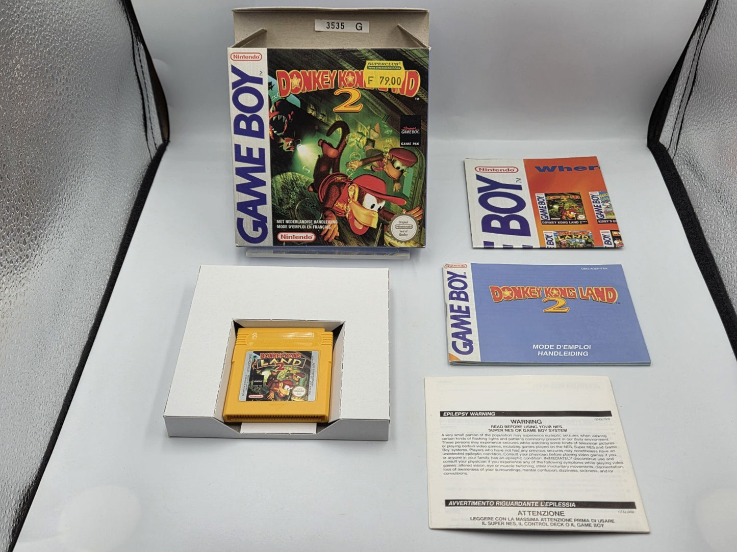 Nintendo Game Boy Classic Spiel Donkey Kong Land 2 mit OVP und Anleitung FAH