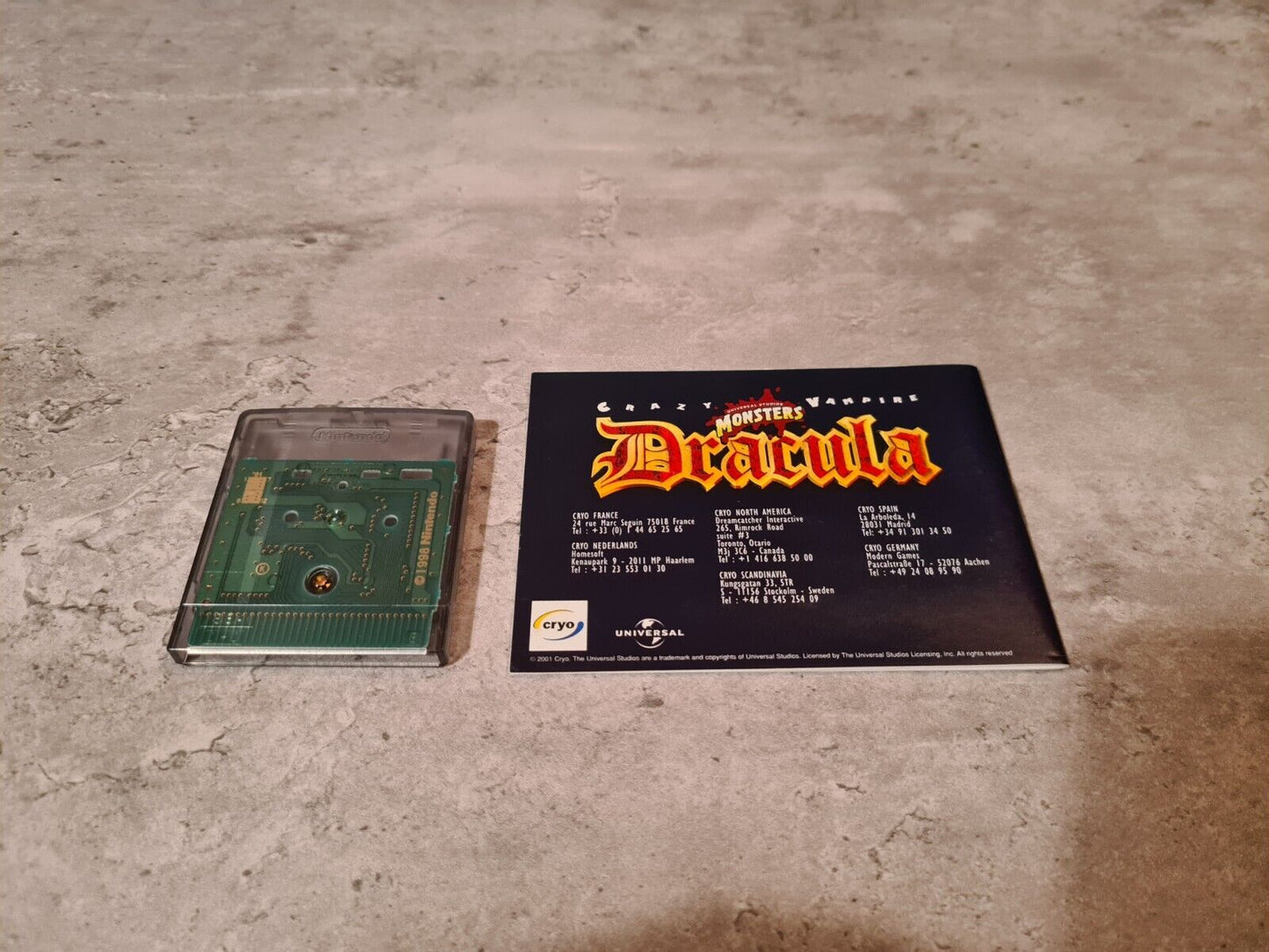 Gameboy Color Dracula Crazy Vampire mit OVP und Anleitung EUR - T-Retro-Games