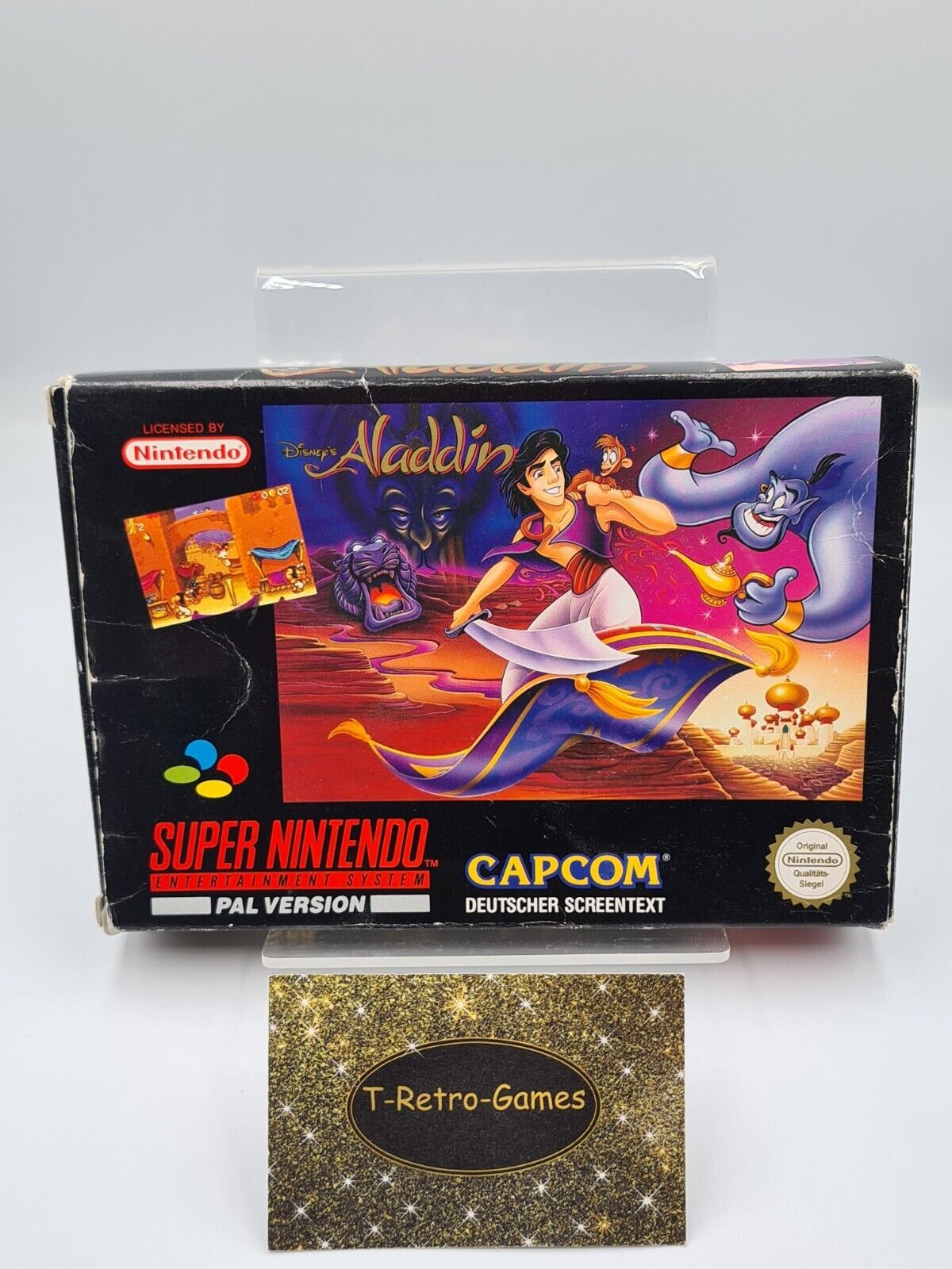 SNES Super Nintendo Disney's Aladdin mit OVP und Anleitung NOE/SFRG - T-Retro-Games
