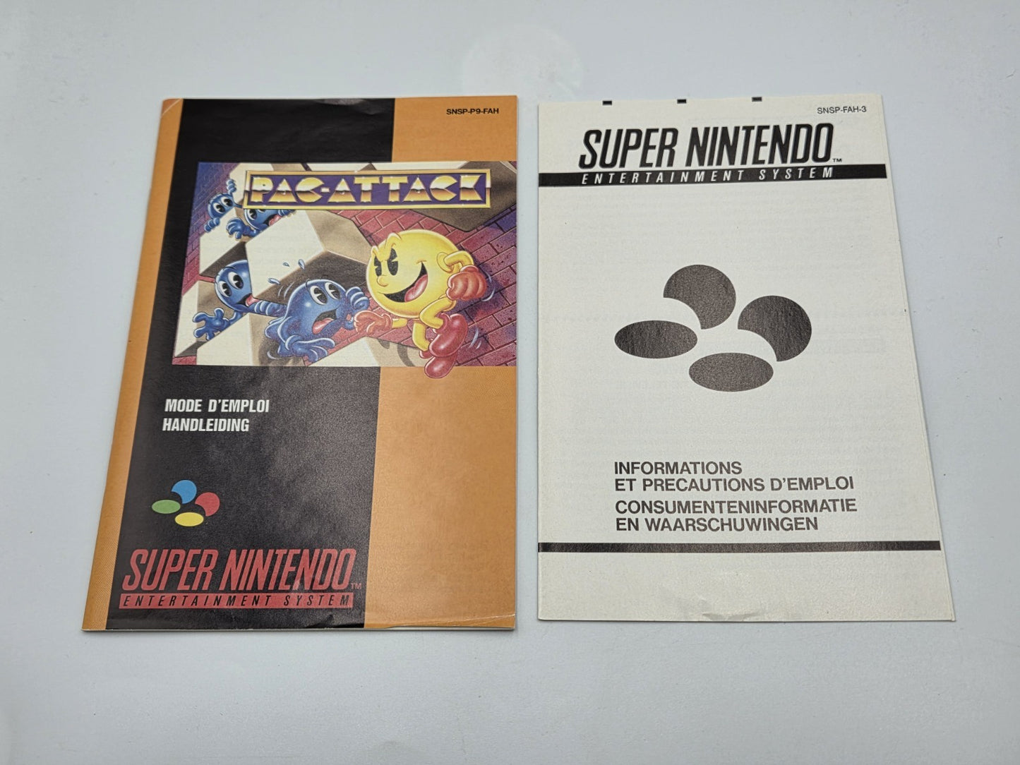 SNES Super Nintendo Pac-Attack mit OVP und Anleitung FAH