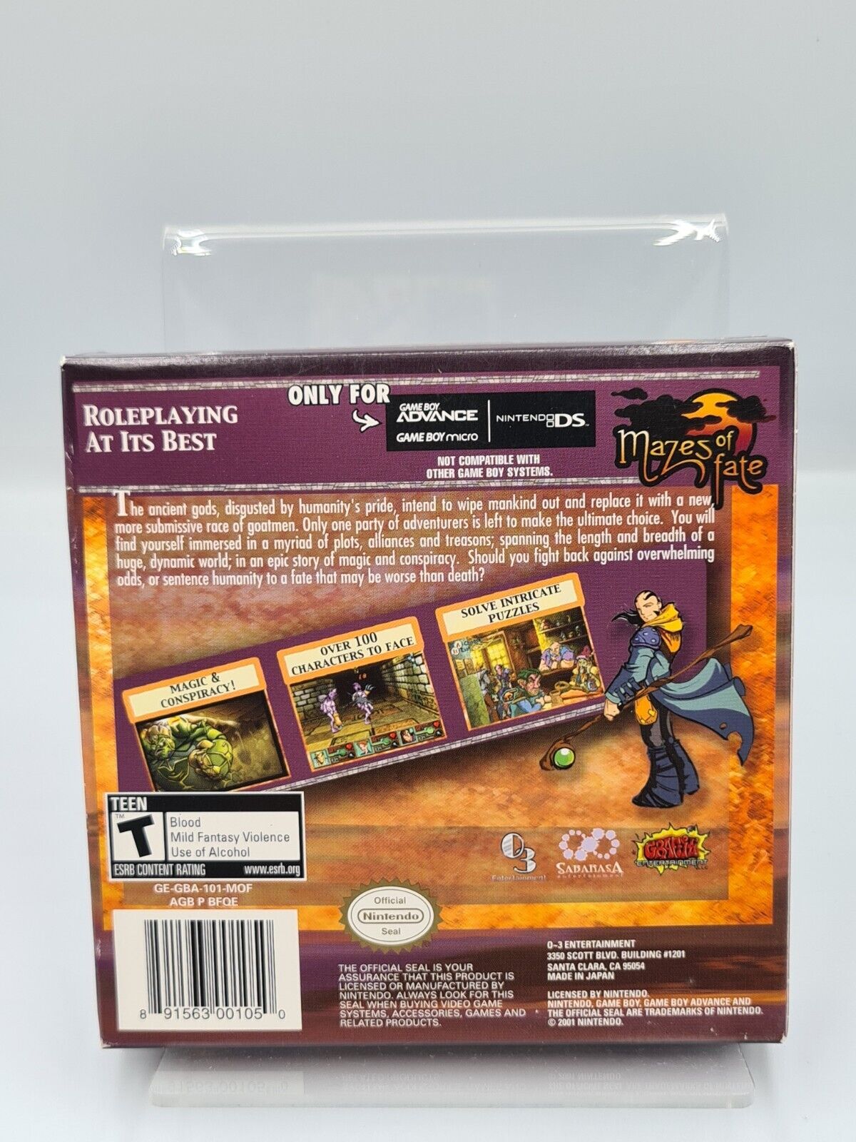 Nintendo Game Boy Advance Mazes of Fate mit OVP und Anleitung USA - T-Retro-Games