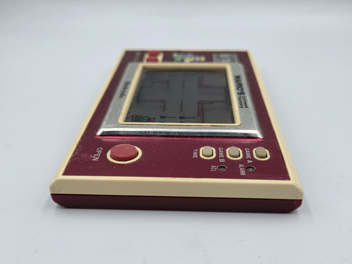 Nintendo Game & Watch Mario's Cement Factory Konsole Console 1988 Wide Screen