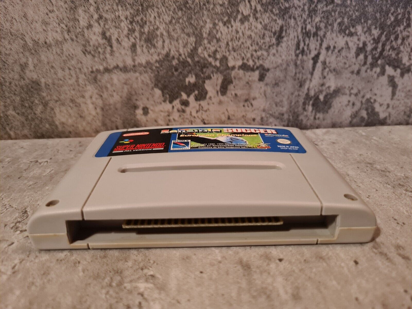 SNES Super Nintendo Sensible Soccer European Champions Modul ESP - T-Retro-Games