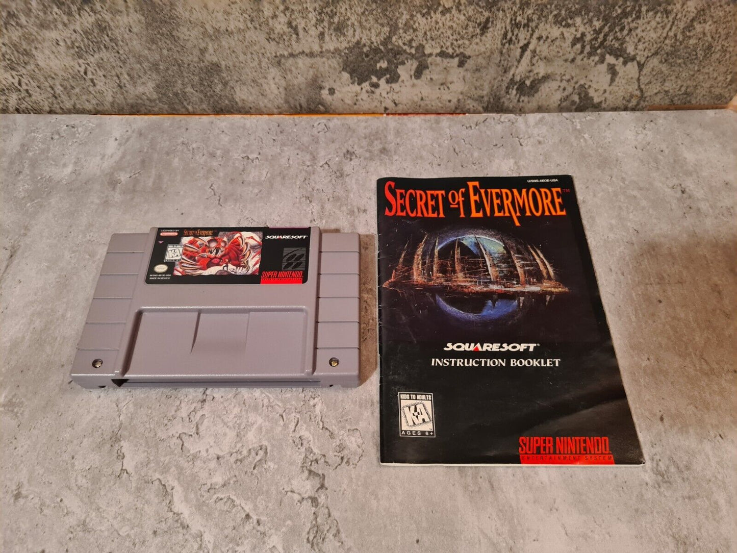 SNES Super Nintendo Secret of Evermore mit OVP und Anleitung + Poster NTSC USA - T-Retro-Games