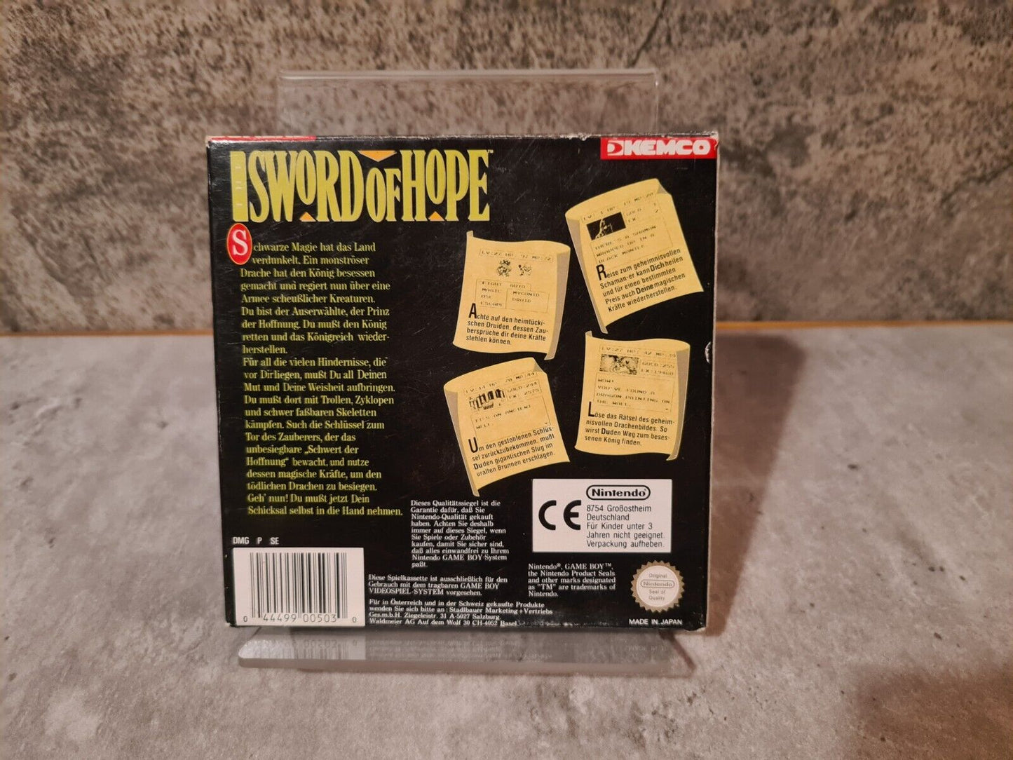 Nintendo Game Boy Classic Sword of Hope mit OVP und Anleitung FRG - T-Retro-Games