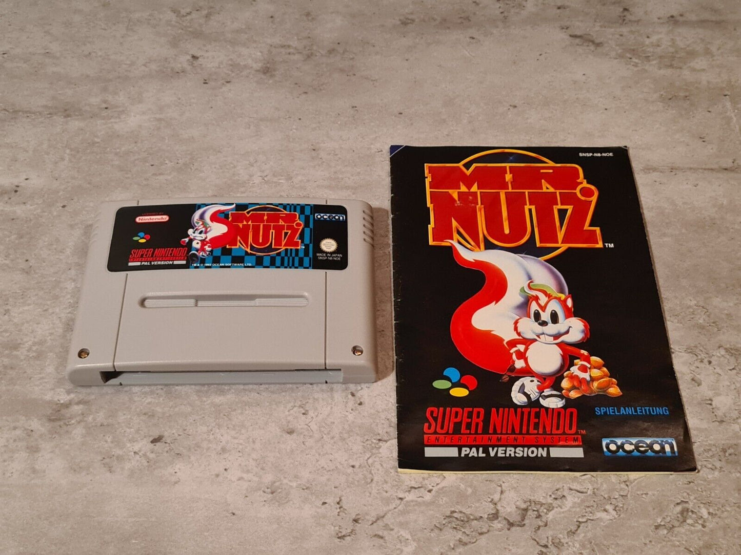SNES Super Nintendo Mr. Nutz mit OVP und Anleitung NOE - T-Retro-Games