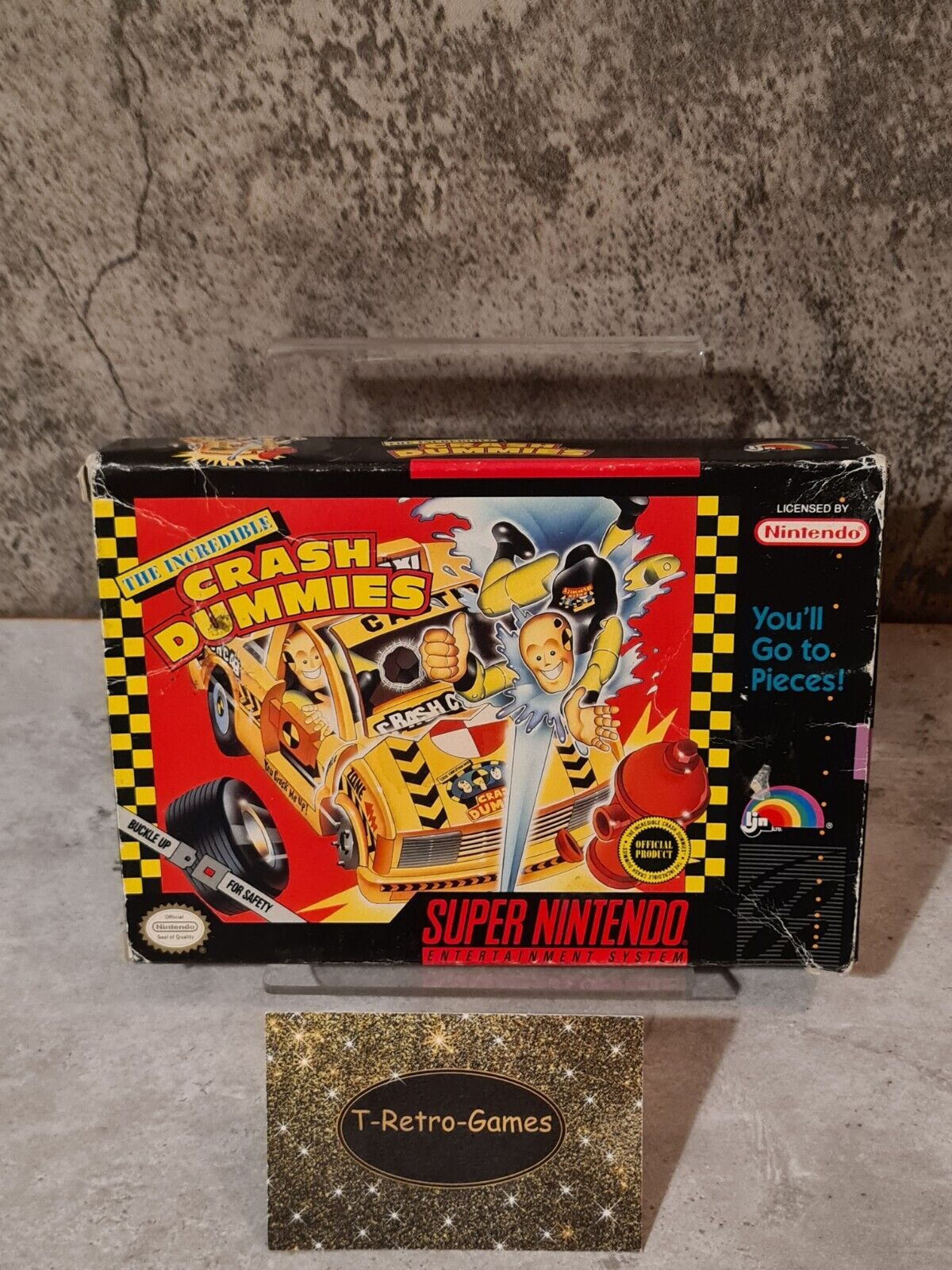 SNES Super Nintendo The Incredible Crash Dummies mit OVP und Anleitung NTSC USA - T-Retro-Games