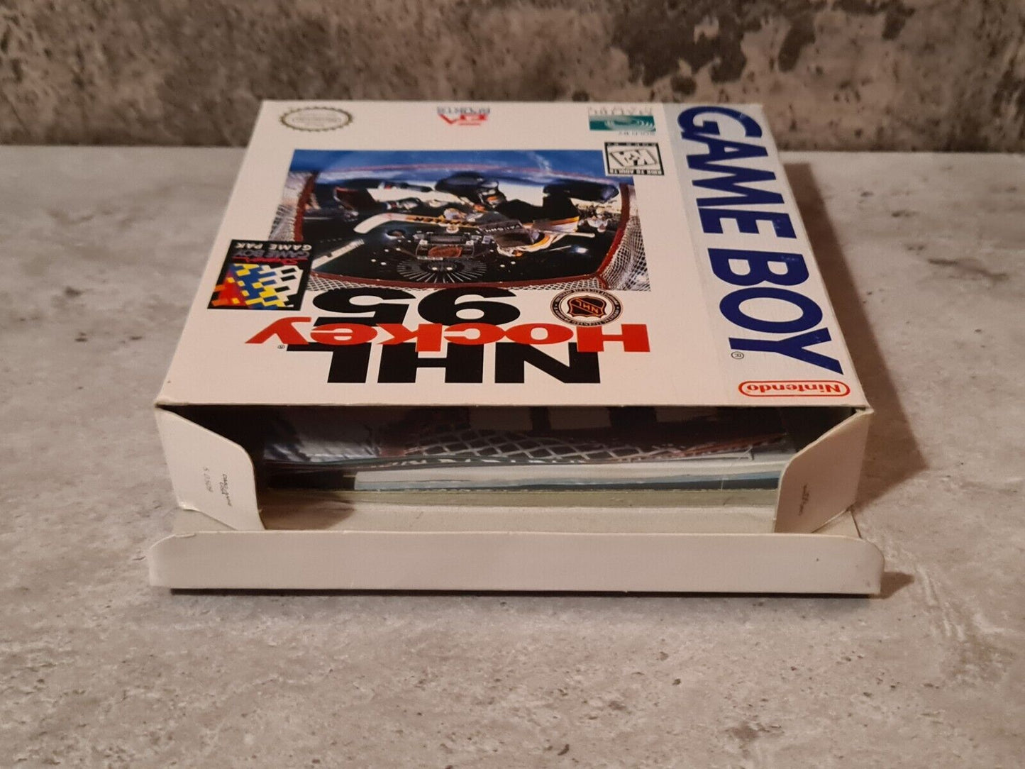 Nintendo Game Boy Classic Spiel NHL Hockey 95 mit OVP und Anleitung + Poster USA - T-Retro-Games