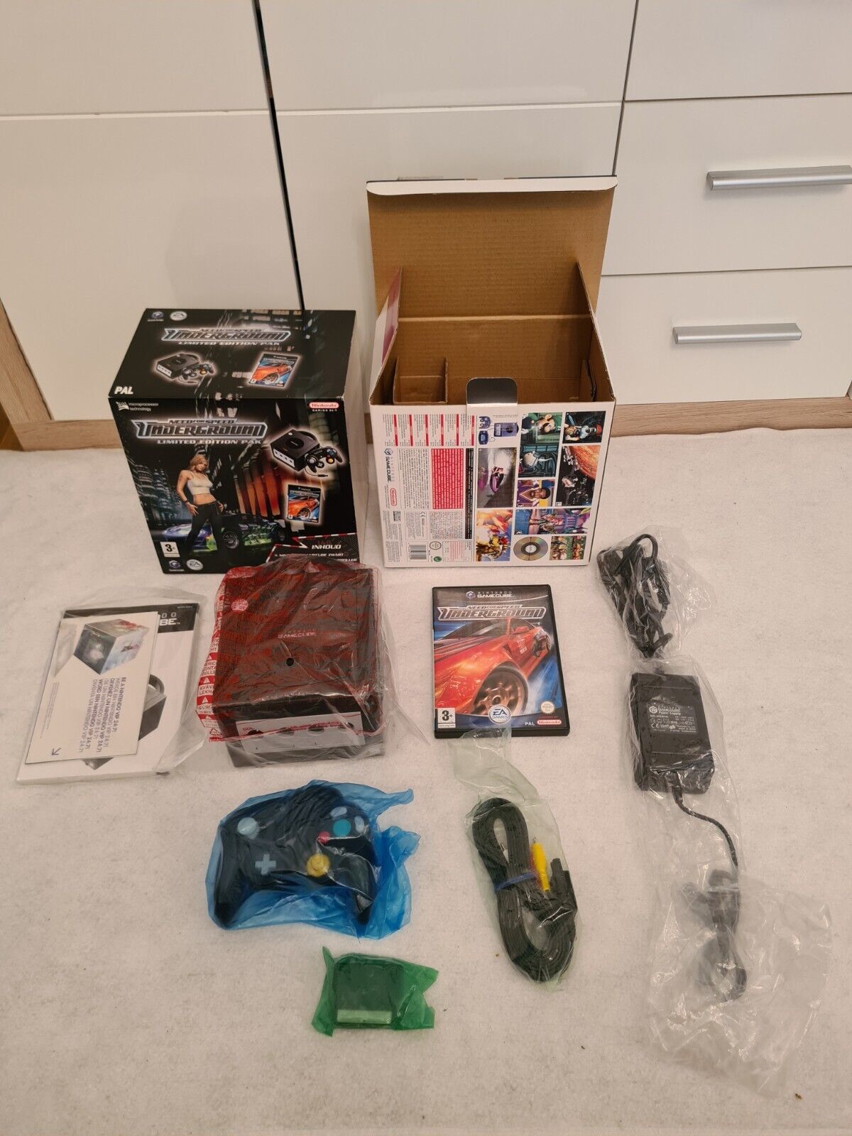 Nintendo GameCube Need For Speed Underground Limited Edition Pak Console OVP