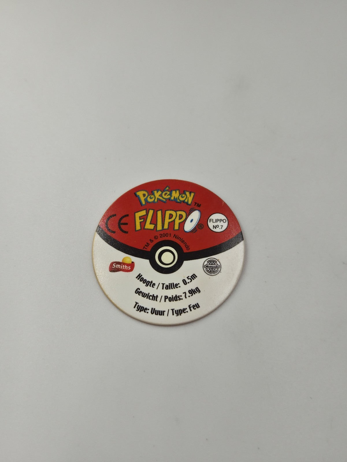 Pokemon Flippo No. 7 Cyndaquil #155 2001 Nintendo
