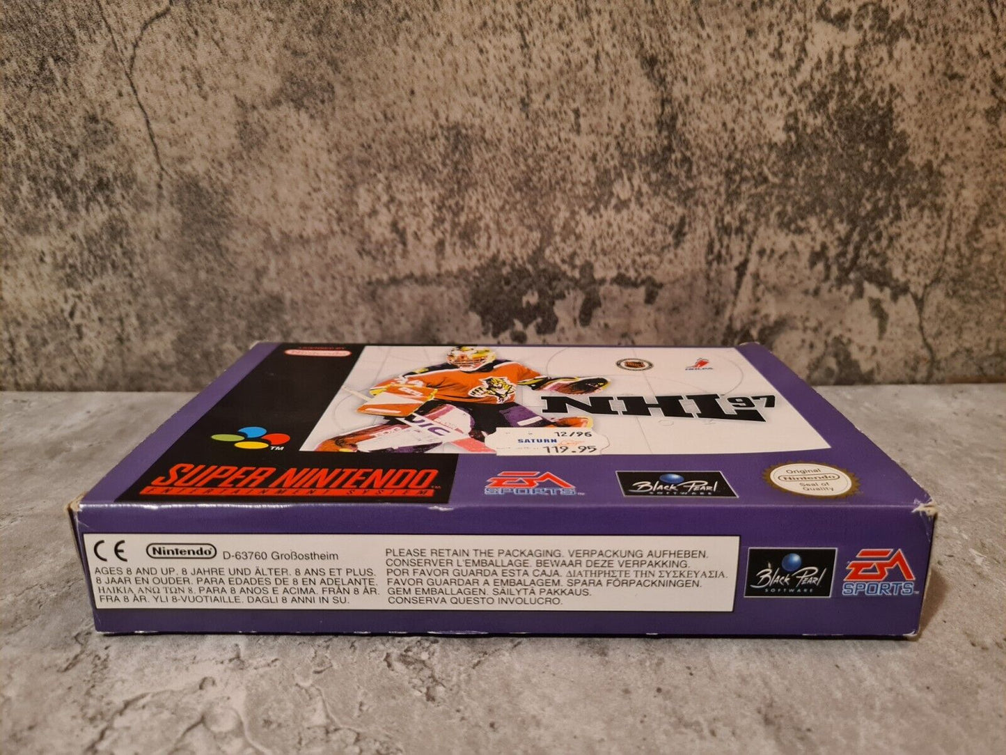 SNES Super Nintendo NHL 97 mit OVP und Anleitung EUR - T-Retro-Games