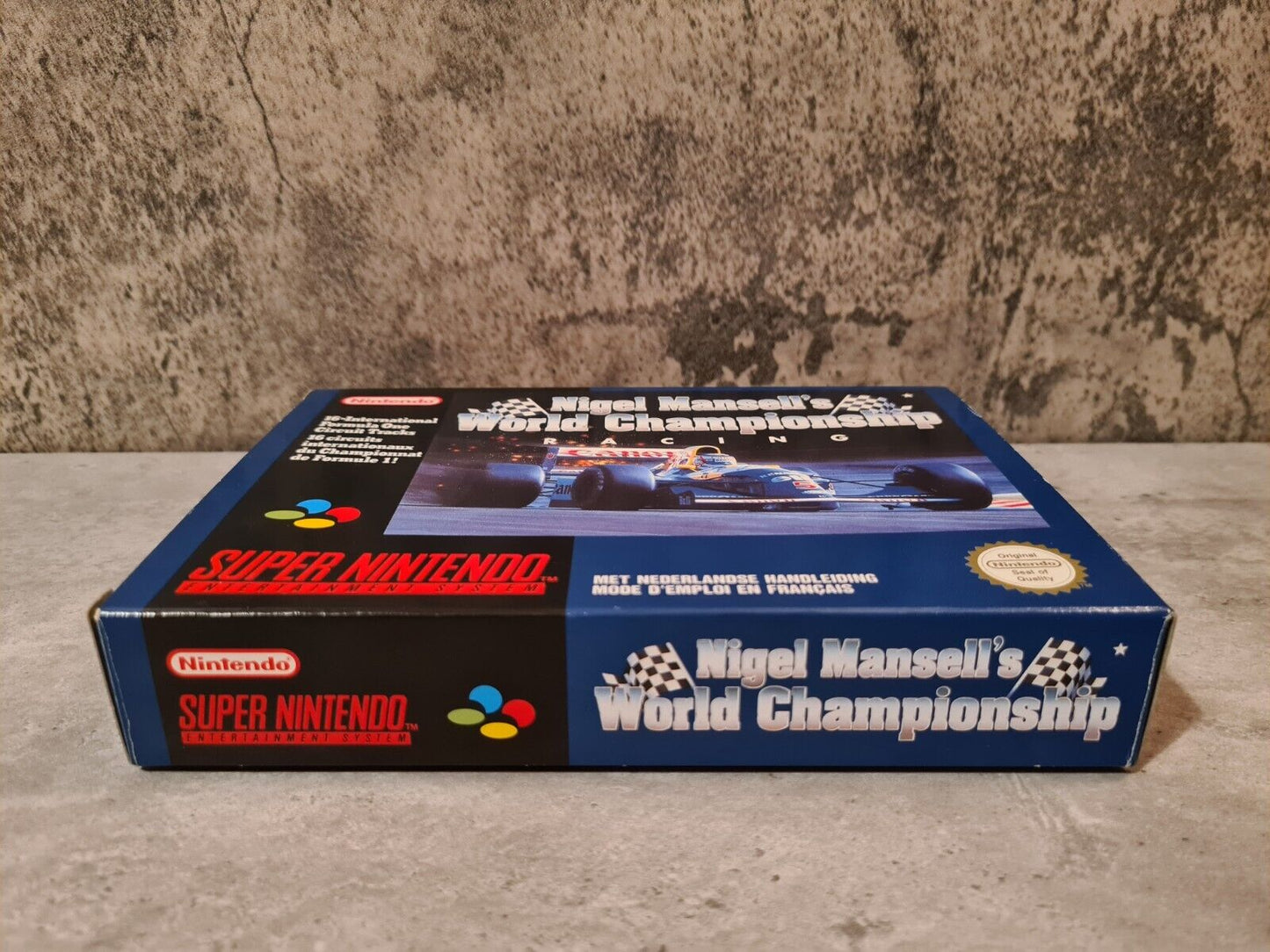 SNES Super Nintendo Nigel Mansell's World Championship mit OVP und Anleitung FAH - T-Retro-Games