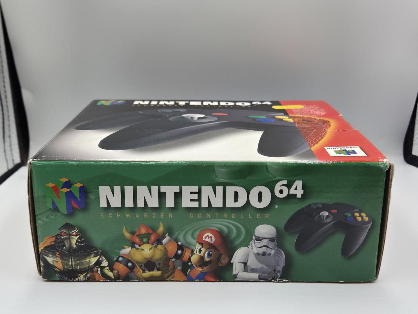 N64 Nintendo 64 Controller Joystick Schwarz Black OVP EUR