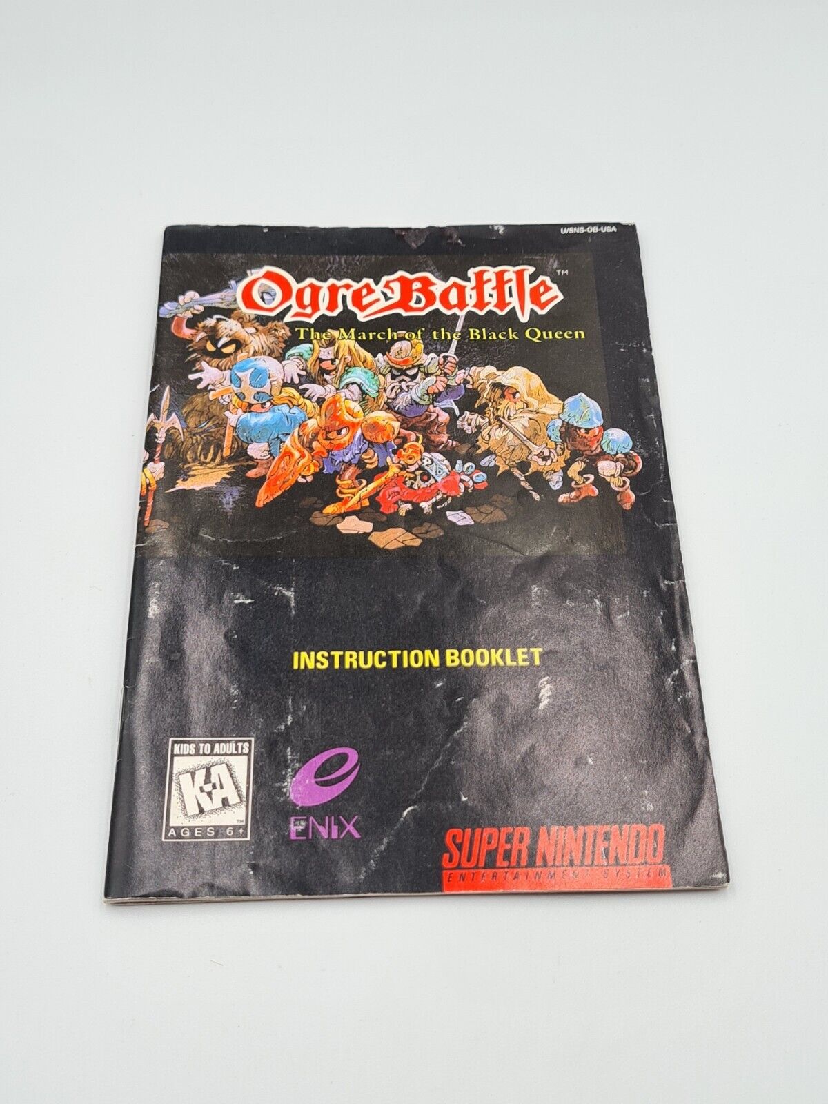 SNES Super Nintendo Ogre Battle mit OVP und Anleitung + Karten NTSC-USA - T-Retro-Games