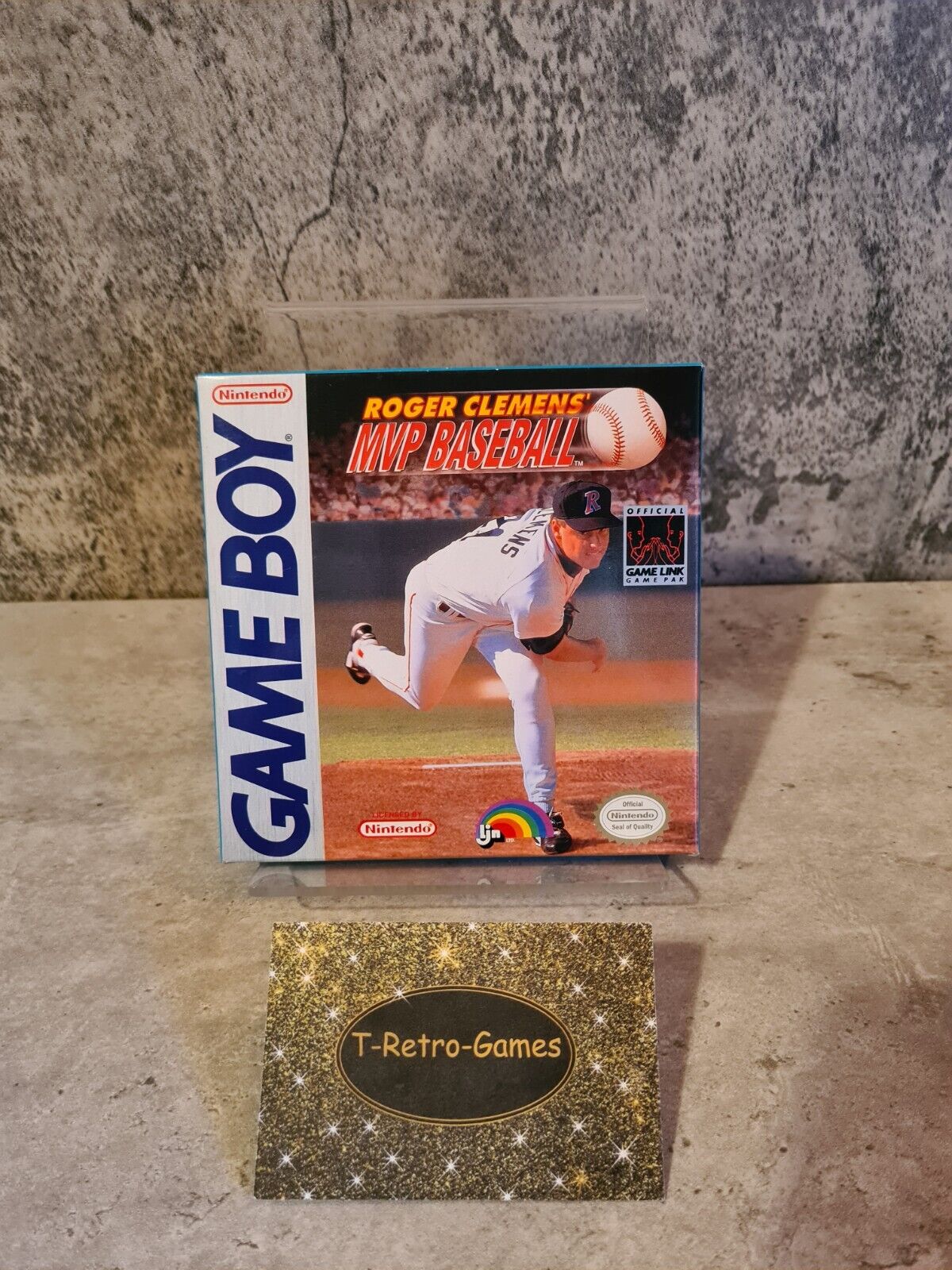 Nintendo Game Boy Classic Roger Clemens MVP Baseball mit OVP und Anleitung USA - T-Retro-Games