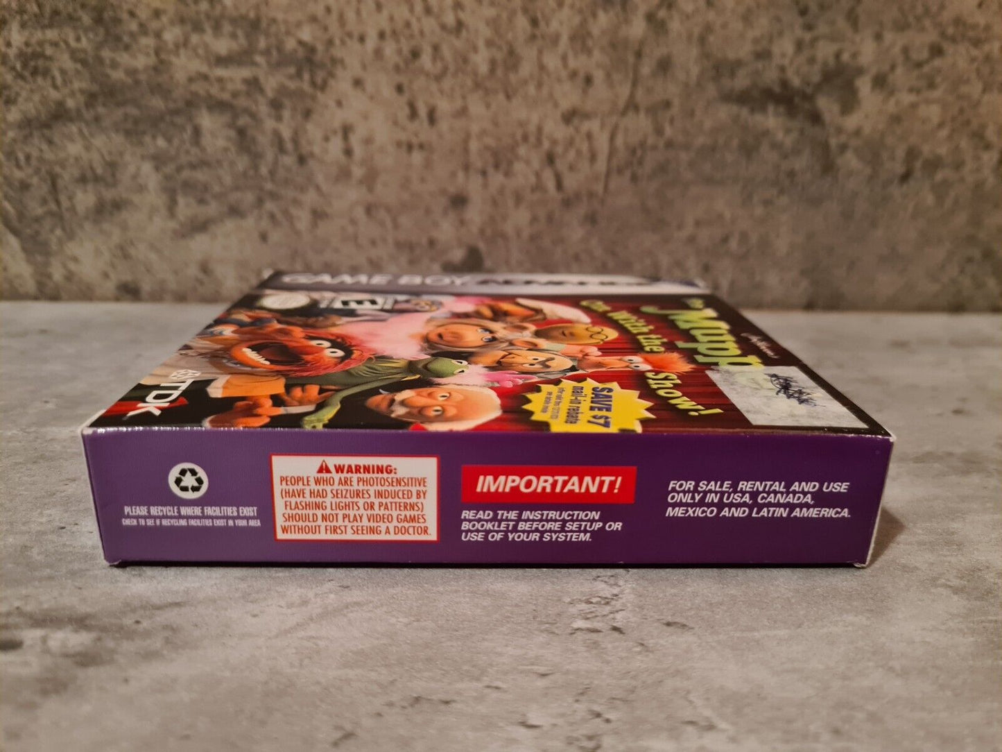 Nintendo Gameboy Advance The Muppets On with the Show! mit OVP und Anleitung USA - T-Retro-Games