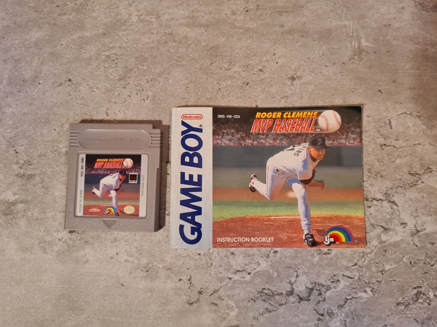 Nintendo Game Boy Classic Roger Clemens MVP Baseball mit OVP und Anleitung USA - T-Retro-Games