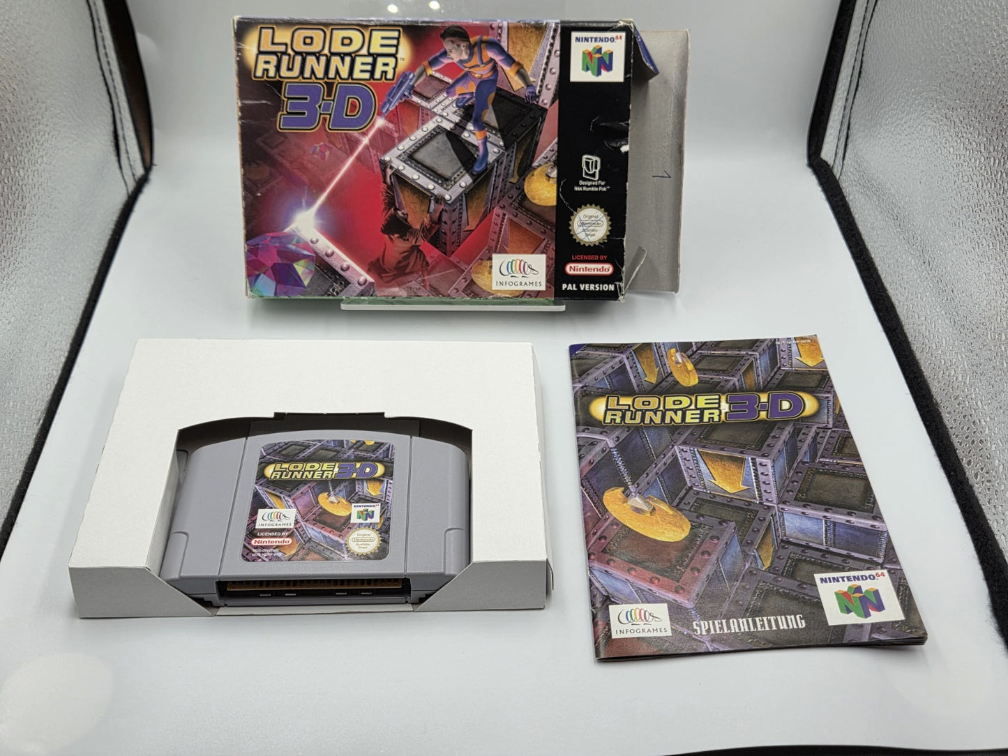 N64 Nintendo 64 Lode Runner 3-D mit OVP und Anleitung NOE