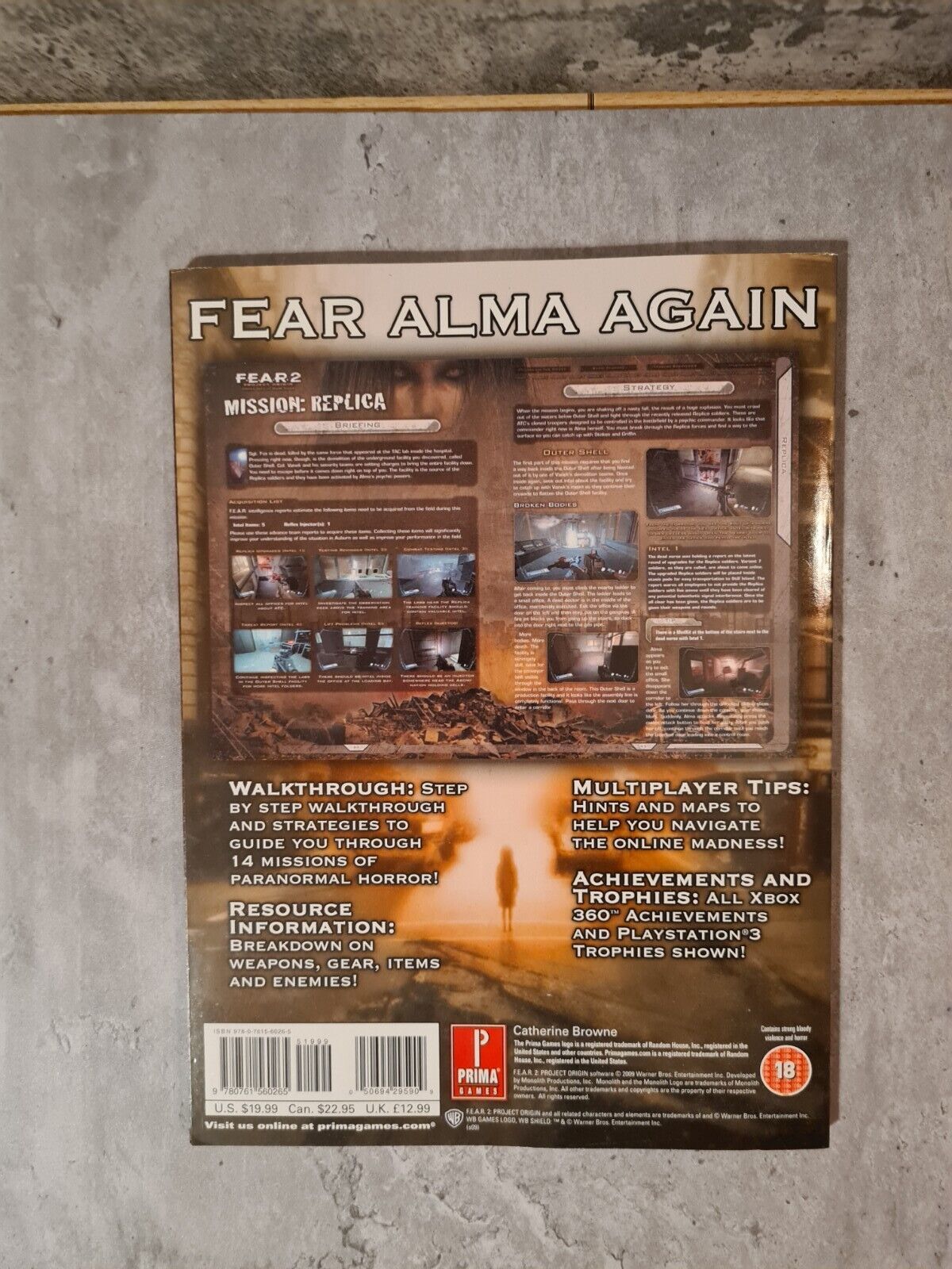 Prima PS3 Xbox360 Fear 2 Project Origin Official Game Guide Englisch - T-Retro-Games
