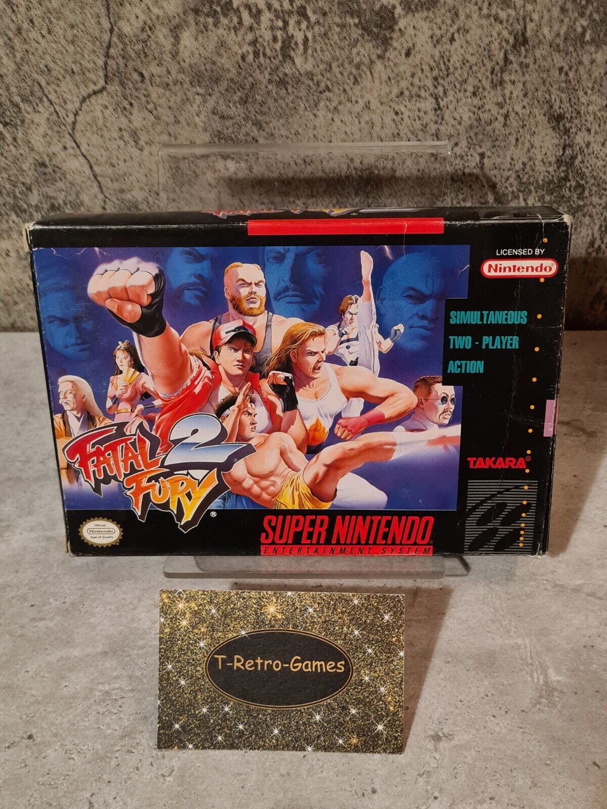 SNES Super Nintendo Fatal Fury 2 mit OVP und Anleitung NTSC USA - T-Retro-Games