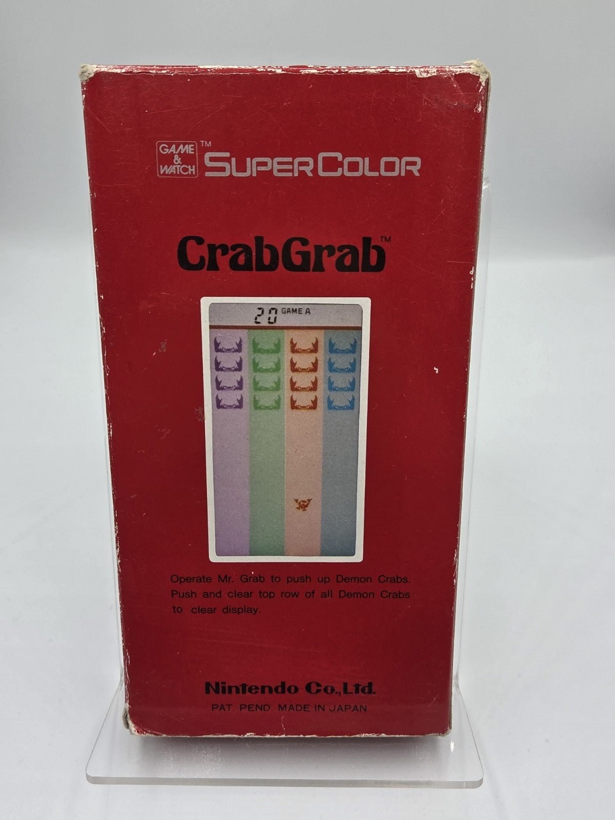 Nintendo Game & Watch CrabGrab OVP Super Color (UD-202) 1984