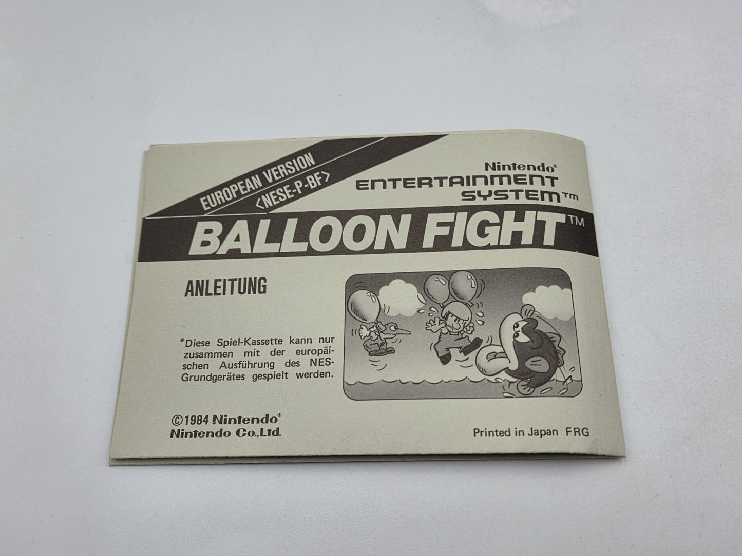 NES Balloon Fight mit OVP und Anleitung EEC