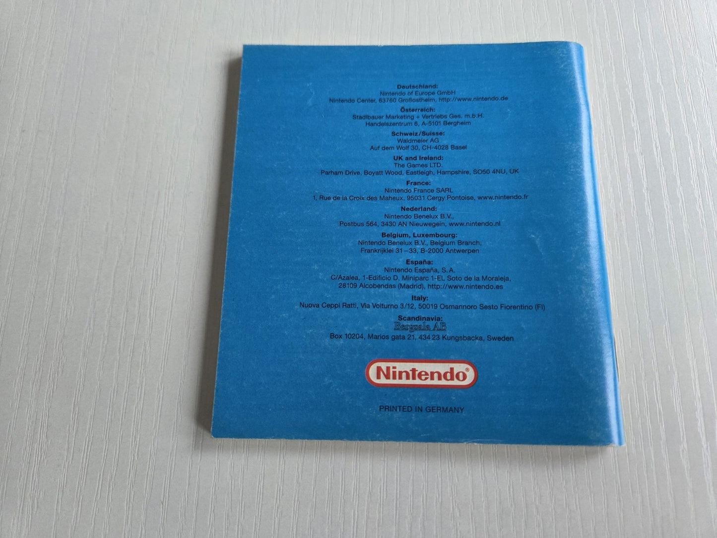 Nintendo Game Boy Color Spielanleitung Super Mario Bros. Deluxe NEU6