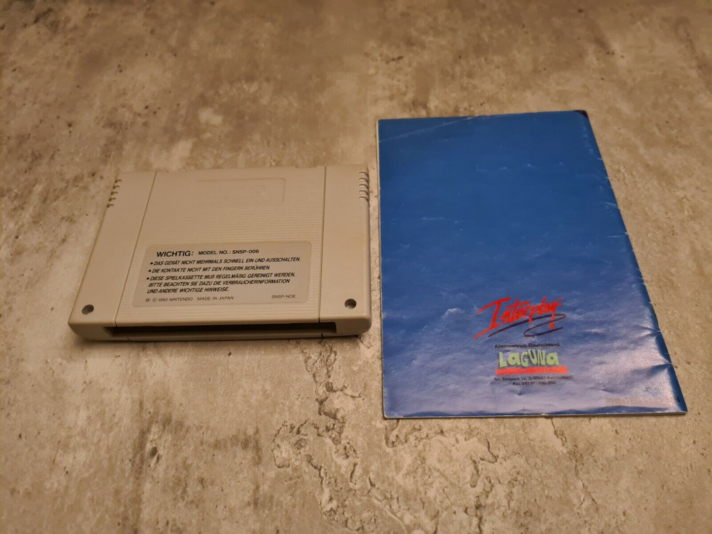 SNES Super Nintendo Rock N Roll Racing mit OVP und Anleitung NOE - T-Retro-Games
