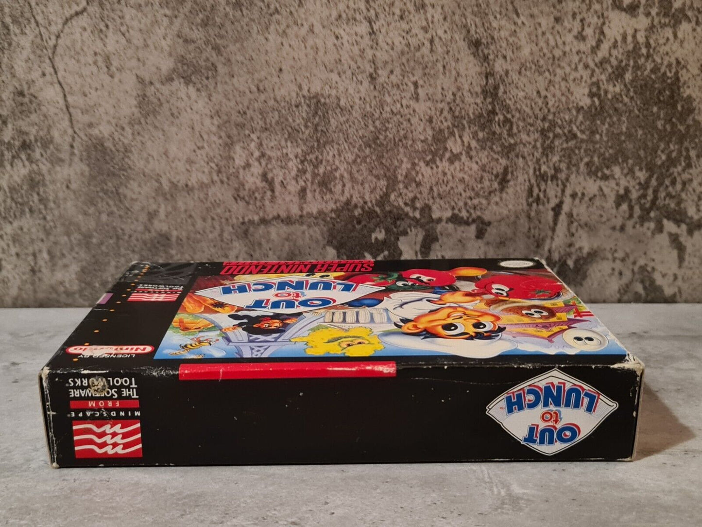 SNES Super Nintendo Out to Lunch mit OVP und Anleitung NTSC-USA - T-Retro-Games