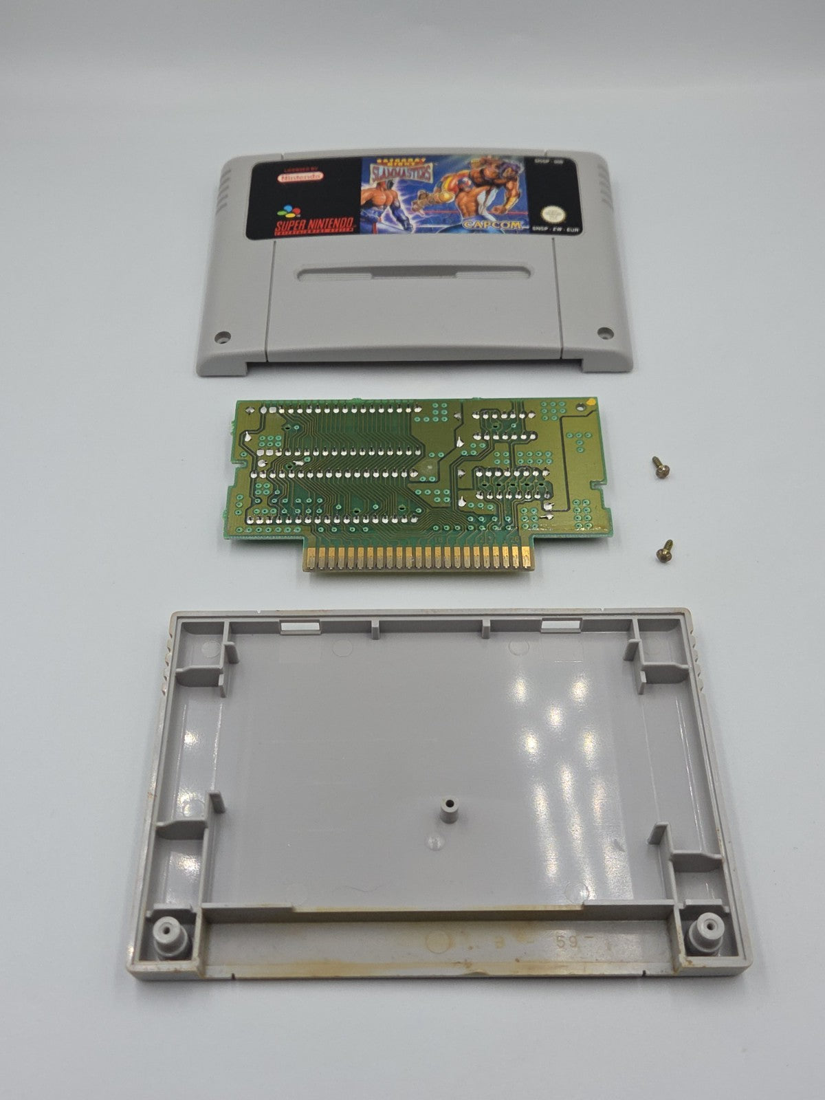 SNES Super Nintendo Spiel Saturday Night Slammasters mit OVP und Anleitung EUR