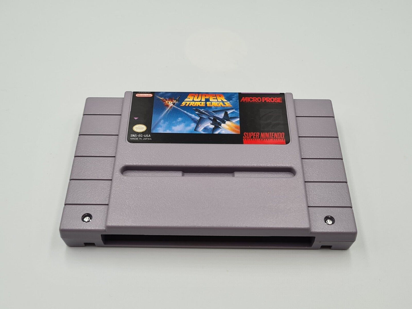 SNES Super Nintendo Super Strike Eagle mit OVP und Anleitung NTSC USA - T-Retro-Games
