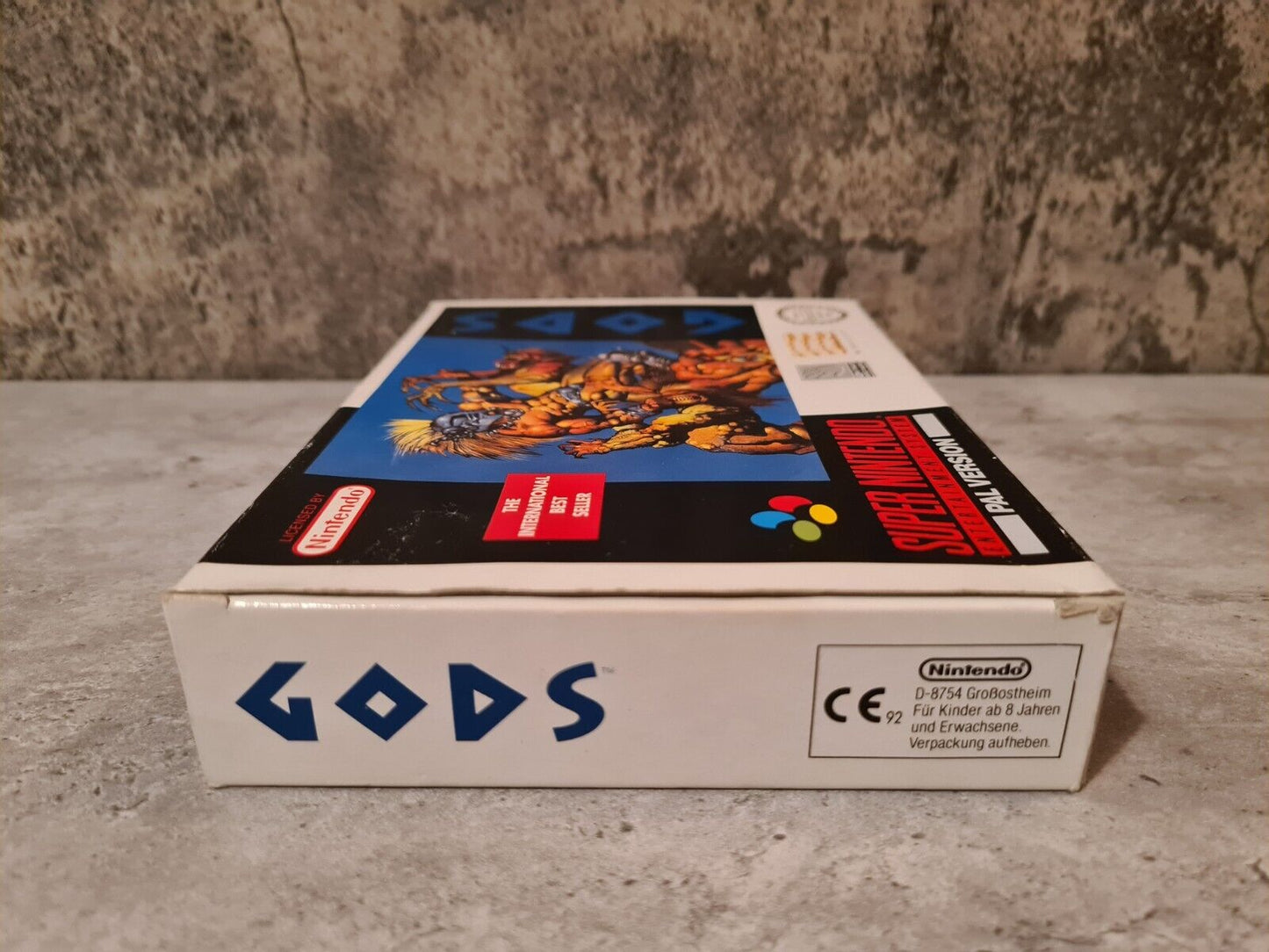 SNES Super Nintendo Gods mit OVP und Anleitung NOE - T-Retro-Games