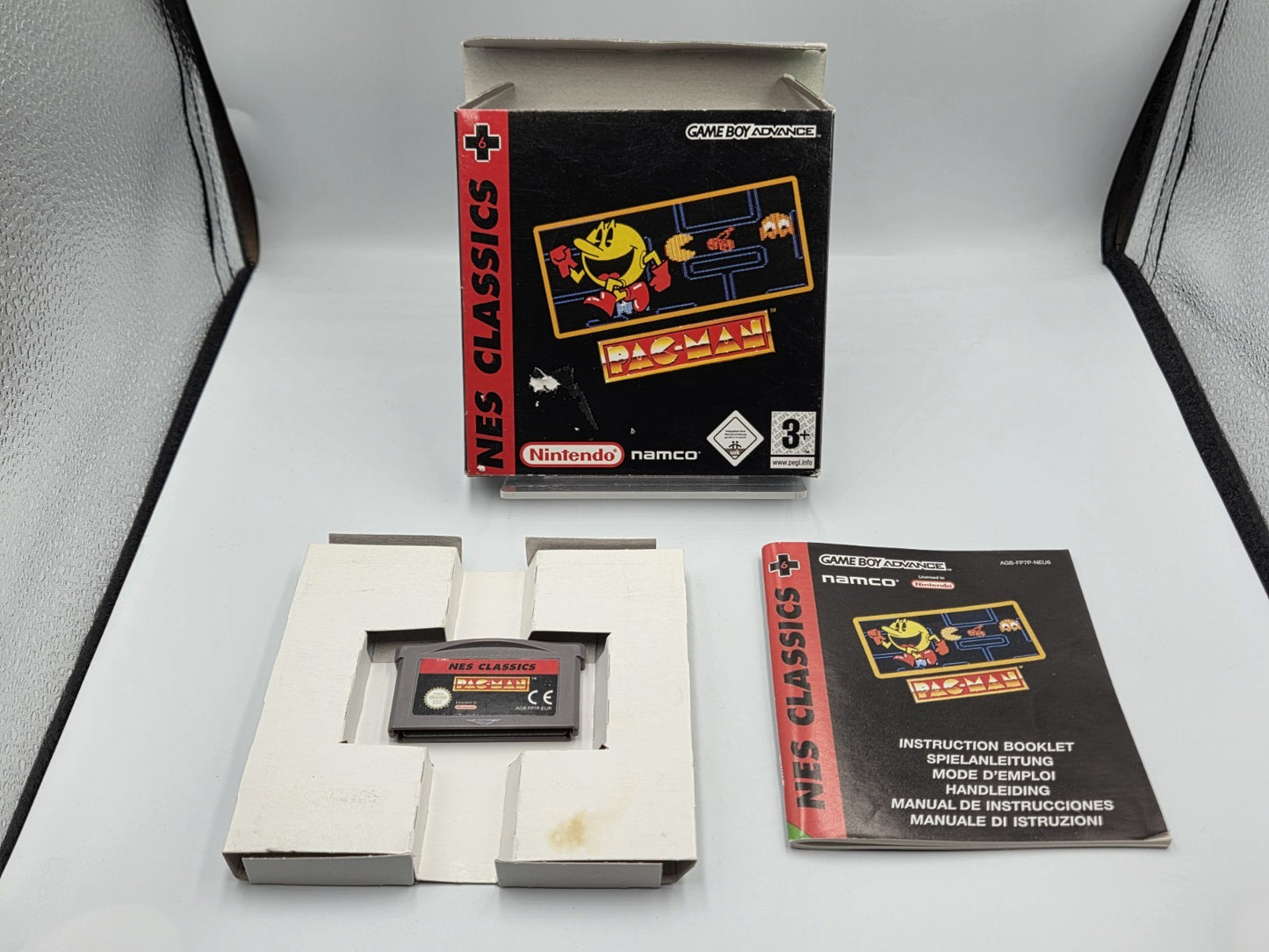 Nintendo Game Boy Advance Pac-Man NES Classics mit OVP und Anleitung EUR