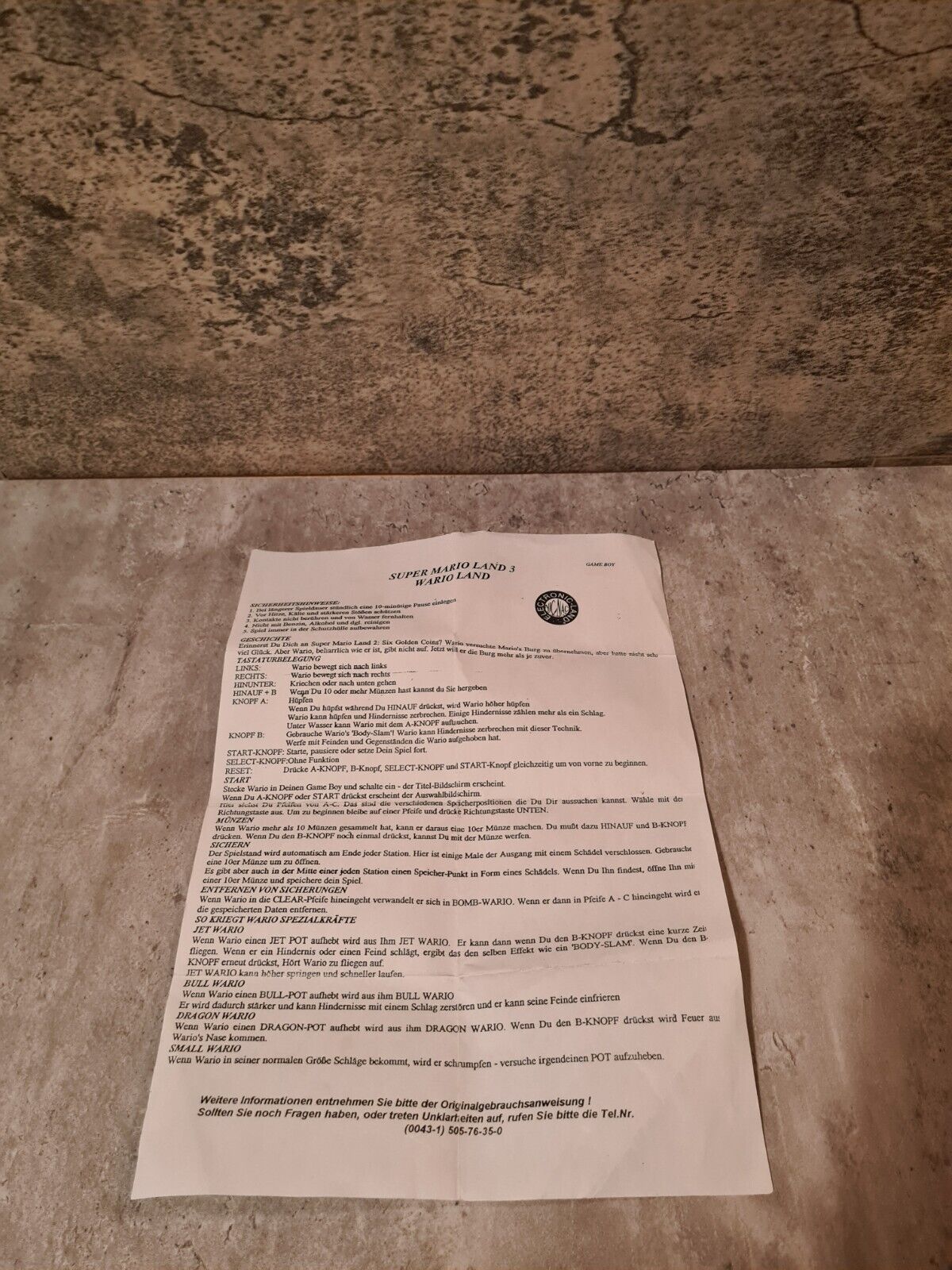 Nintendo Game Boy Wario Land Super Mario Land 3 mit OVP und Anleitung USA - T-Retro-Games