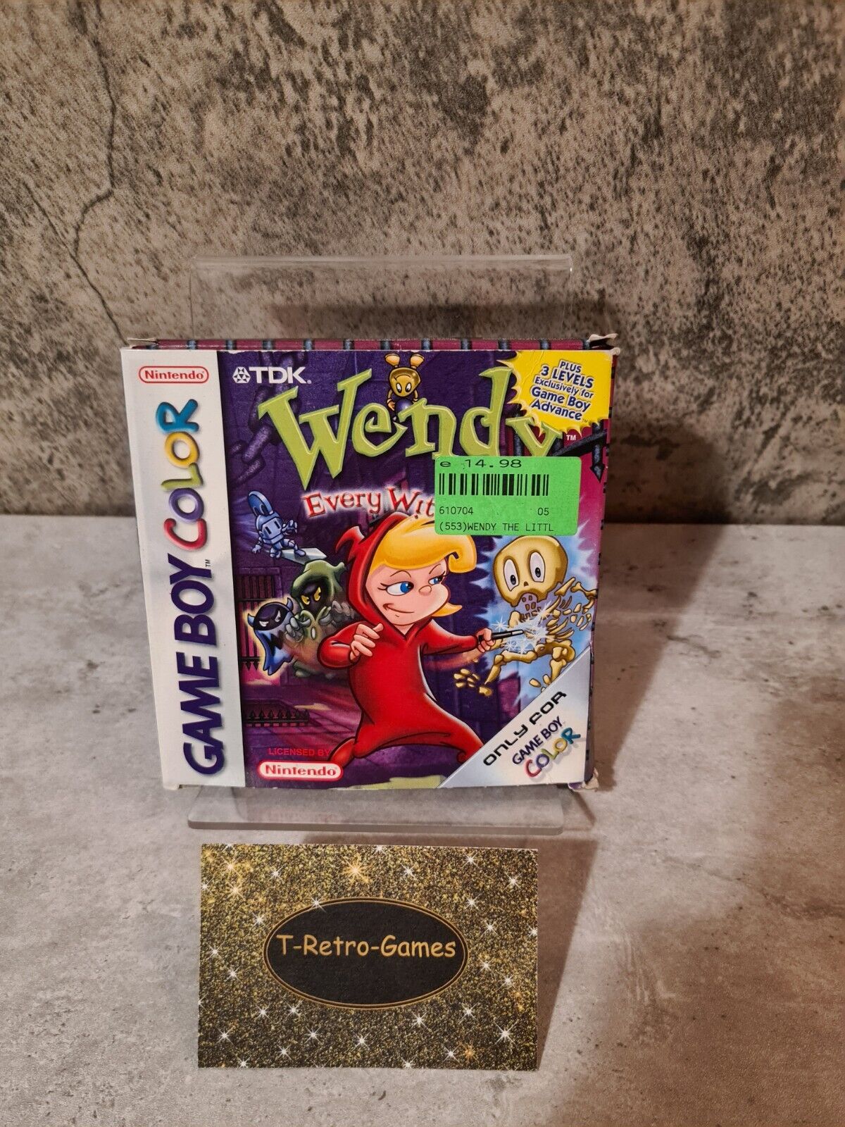Nintendo Gameboy Color Spiel Wendy Every Witch Way mit OVP und Anleitung EUR - T-Retro-Games