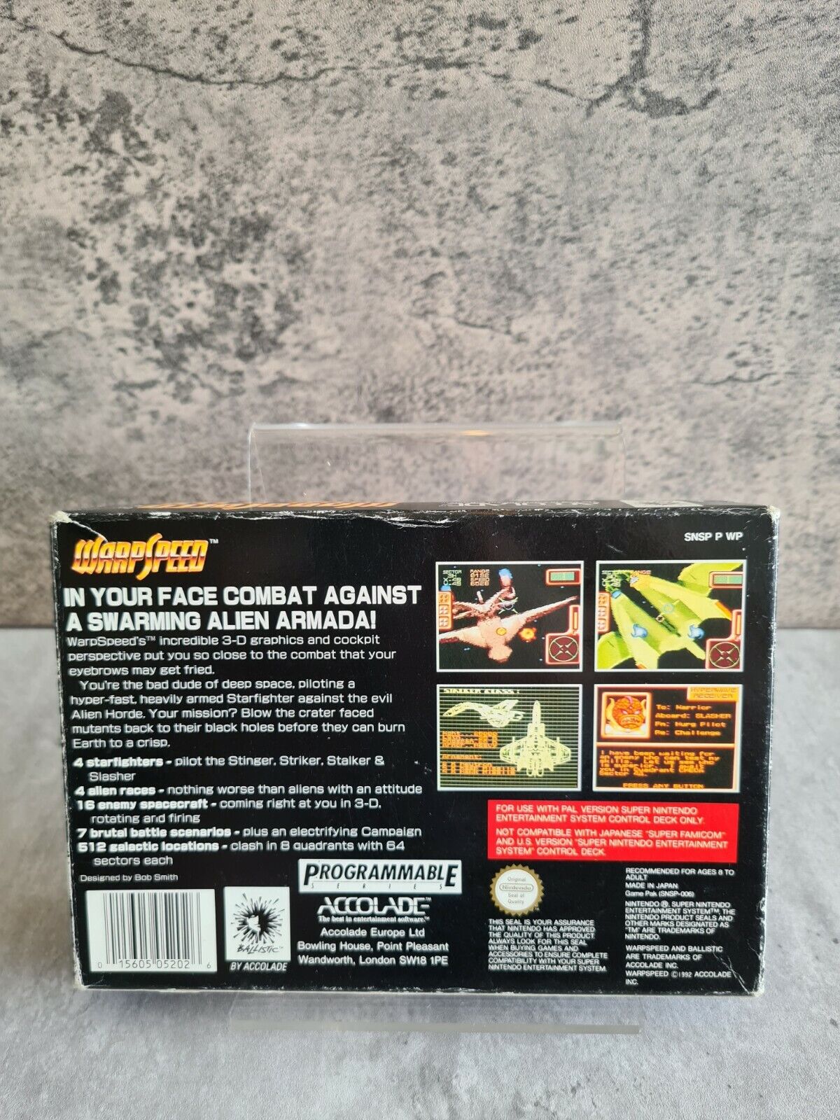 SNES Super Nintendo Warpspeed mit OVP und Anleitung UKV - T-Retro-Games