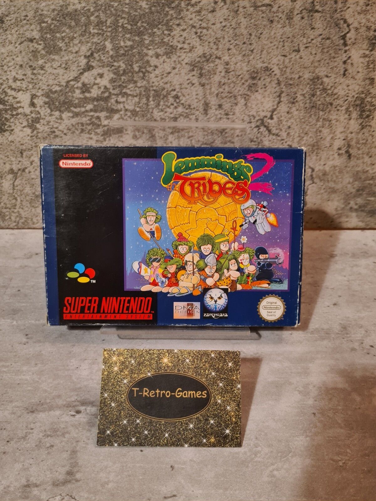 SNES Super Nintendo Lemmings 2 Tribes mit OVP und Anleitung EUR - T-Retro-Games