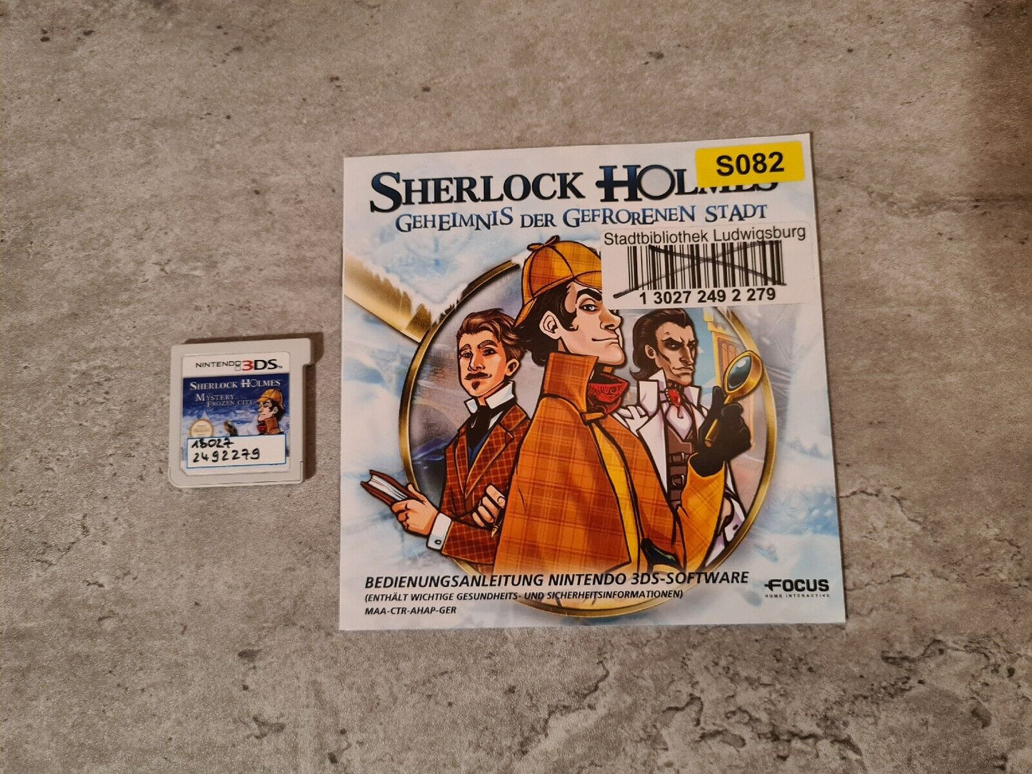 Nintendo 3DS Sherlock Holmes Geheimnis der gefrorenen Stadt OVP + Anleitung GER - T-Retro-Games