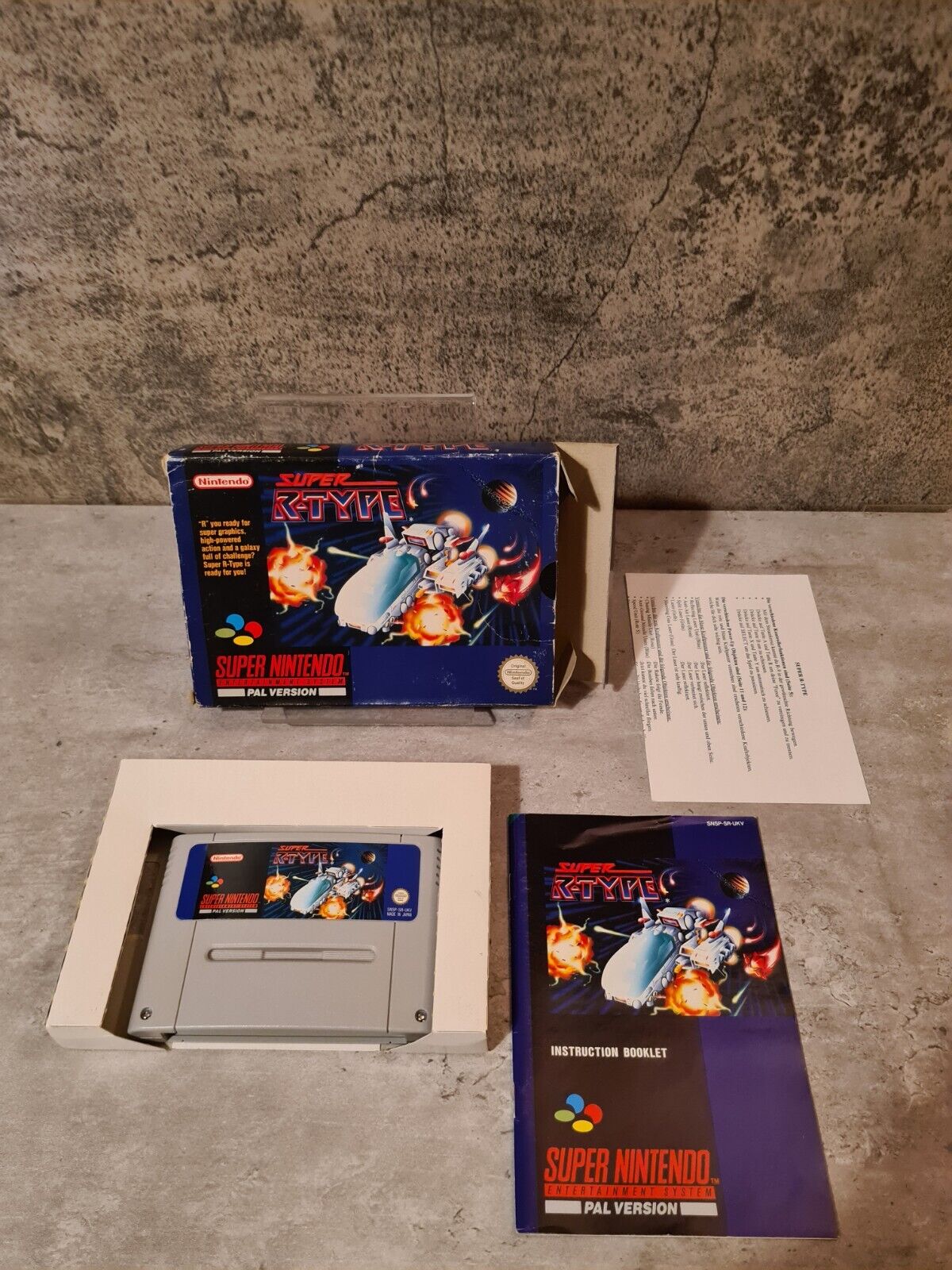 SNES Super Nintendo Super R-Type mit OVP und Anleitung UKV - T-Retro-Games