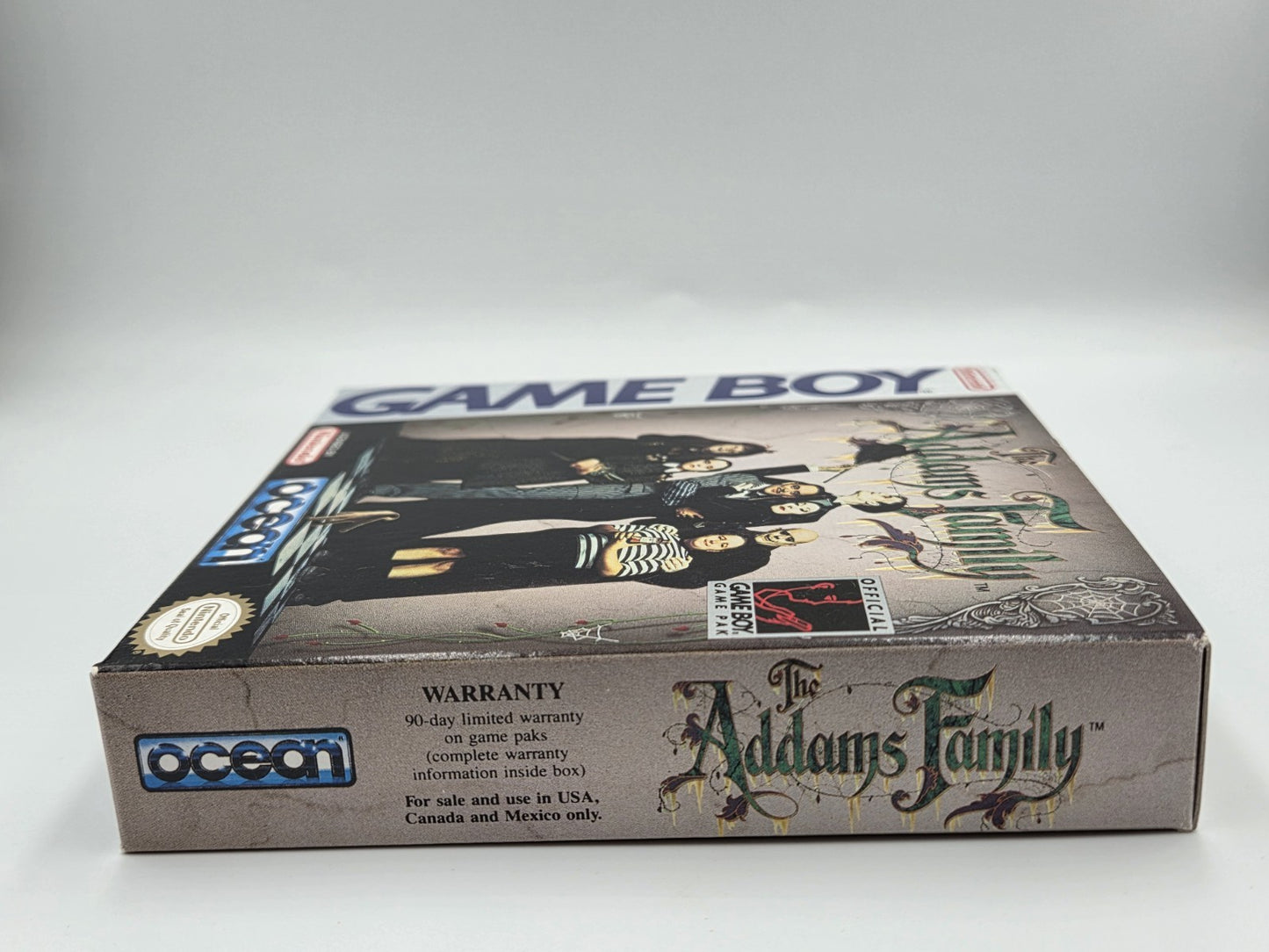 Nintendo Game Boy Classic Spiel The Addams Family mit OVP und Anleitung USA