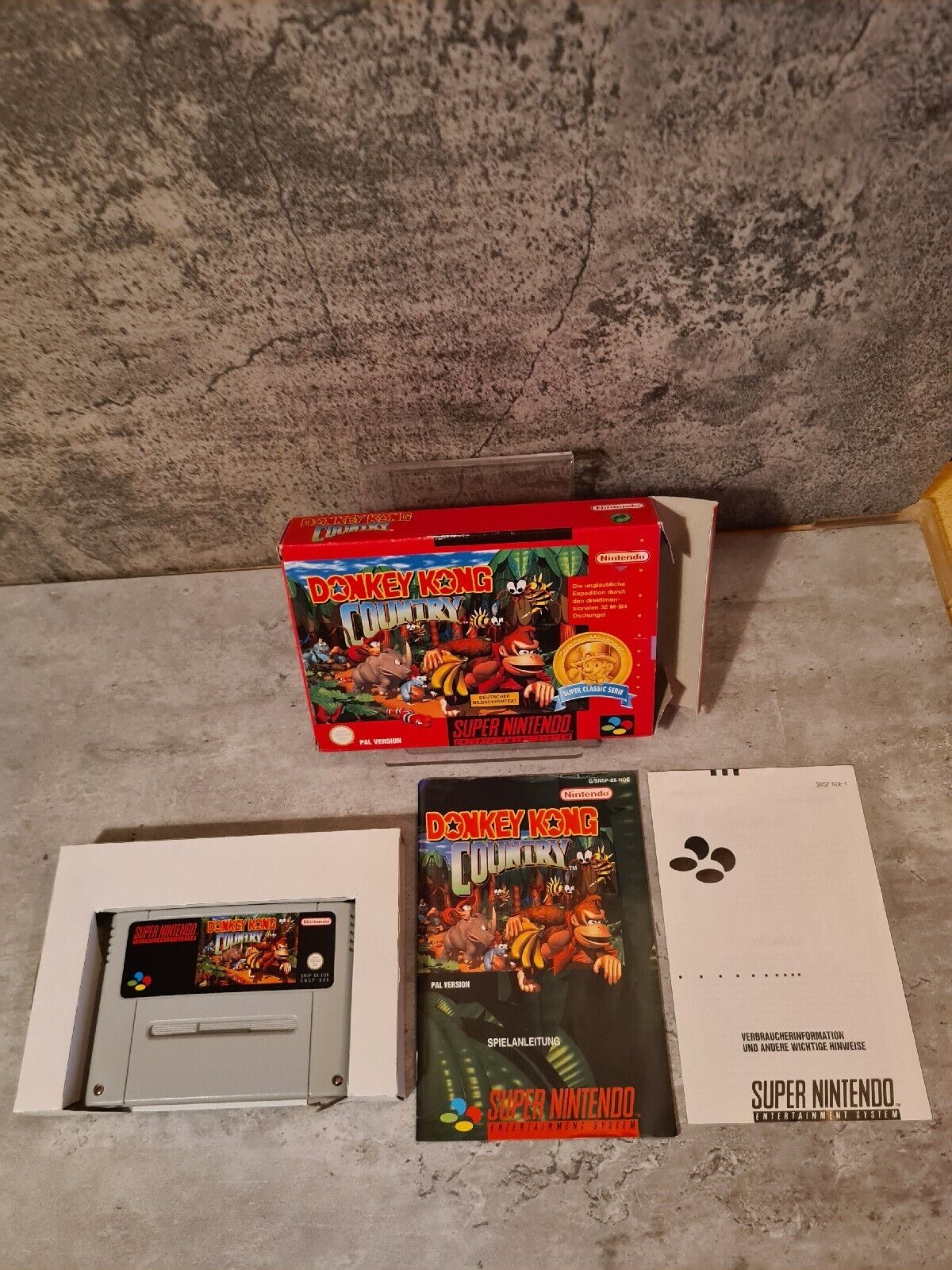 SNES Super Nintendo Donkey Kong Country mit OVP und Anleitung NOE - T-Retro-Games
