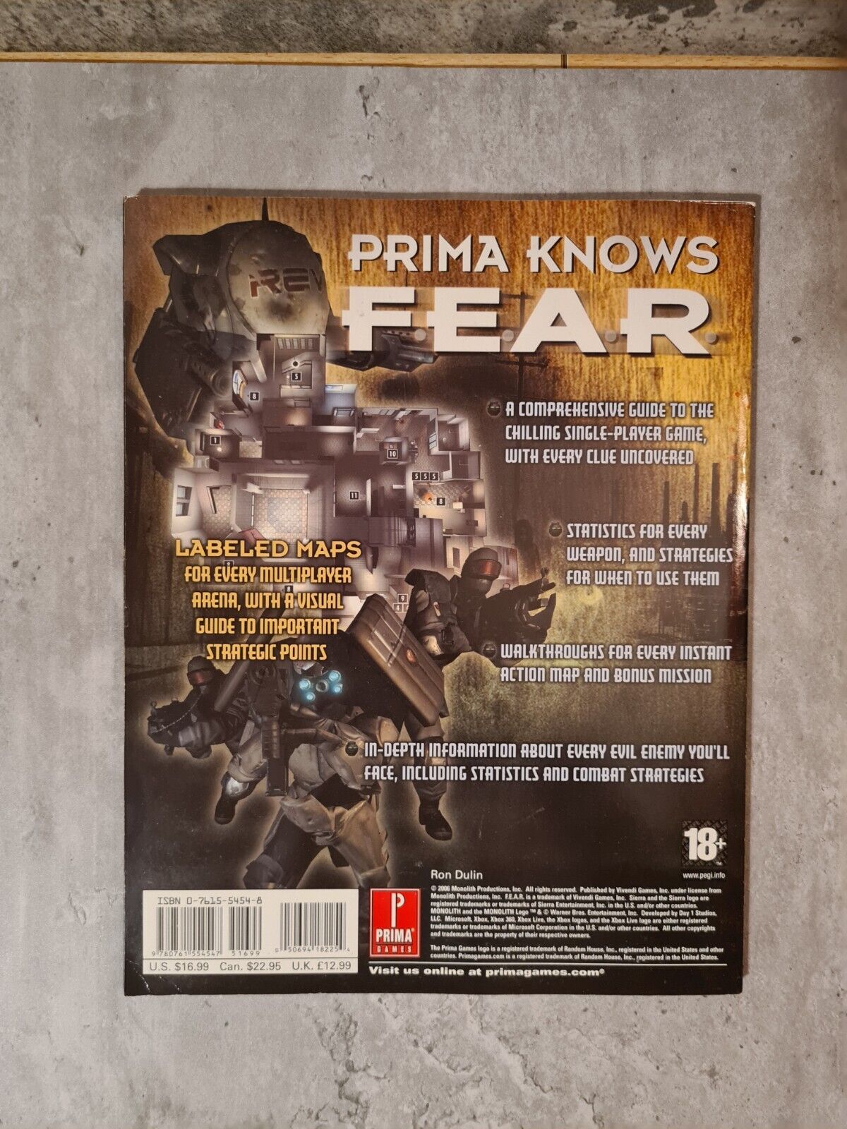 Prima PS3 Xbox360 Fear Official Game Guide Englisch - T-Retro-Games