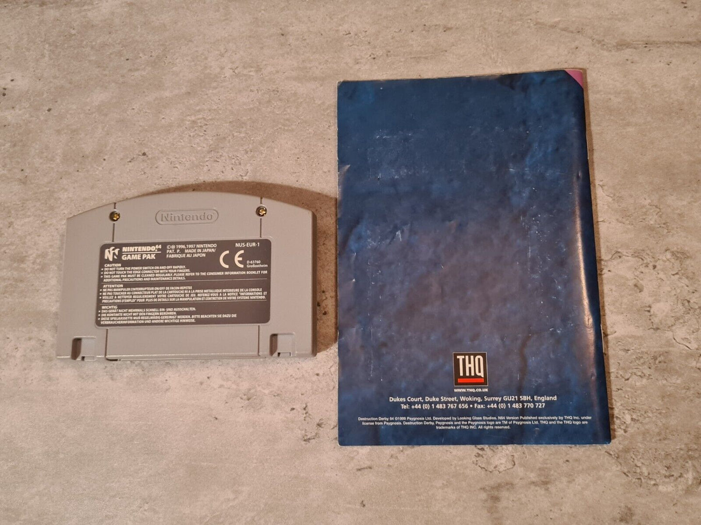 N64 Nintendo 64 Destruction Derby 64 mit OVP und Anleitung EUR - T-Retro-Games