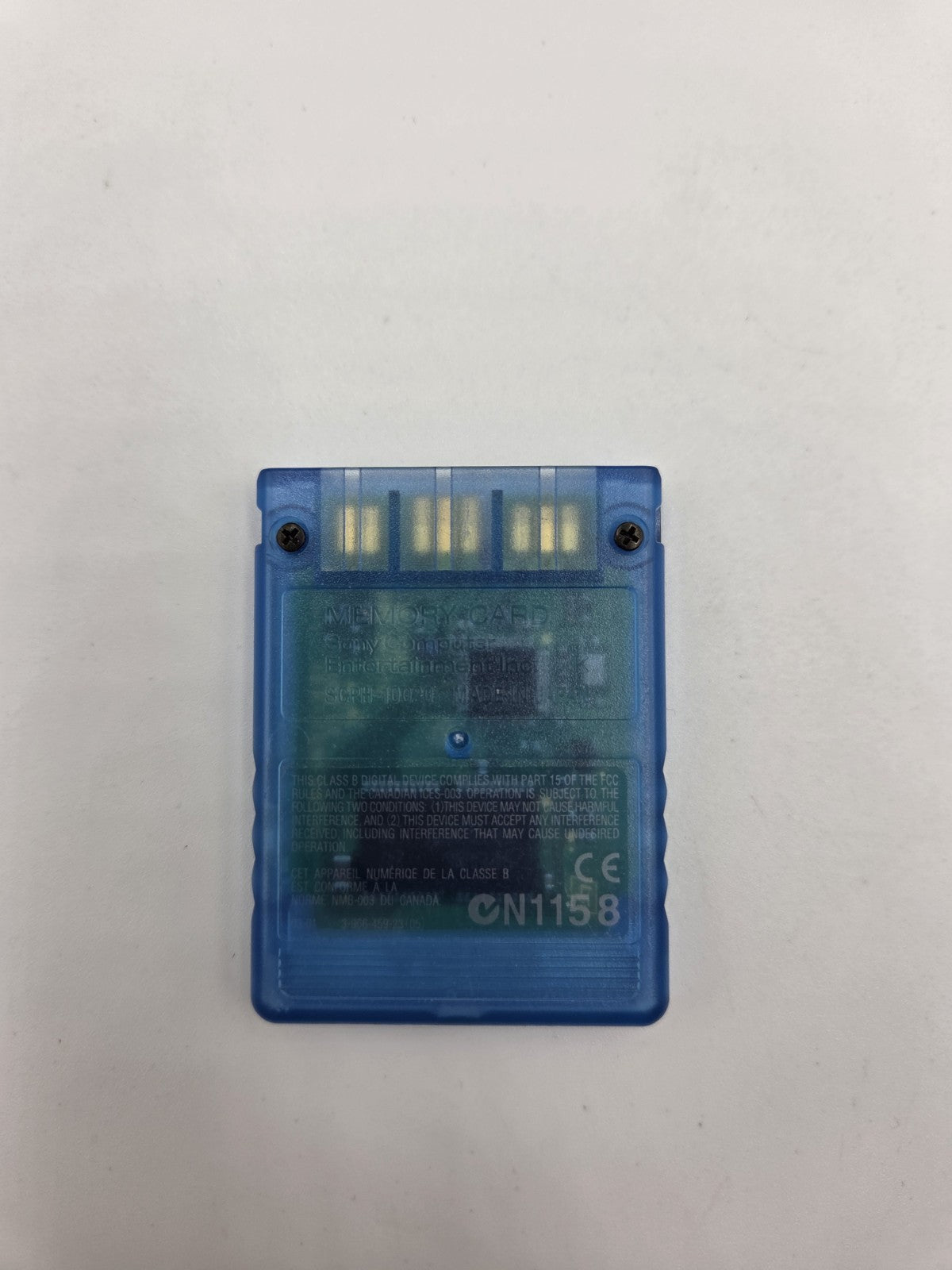 PS2 Sony Playstation 2 Memory Card Blau Transparent 8MB