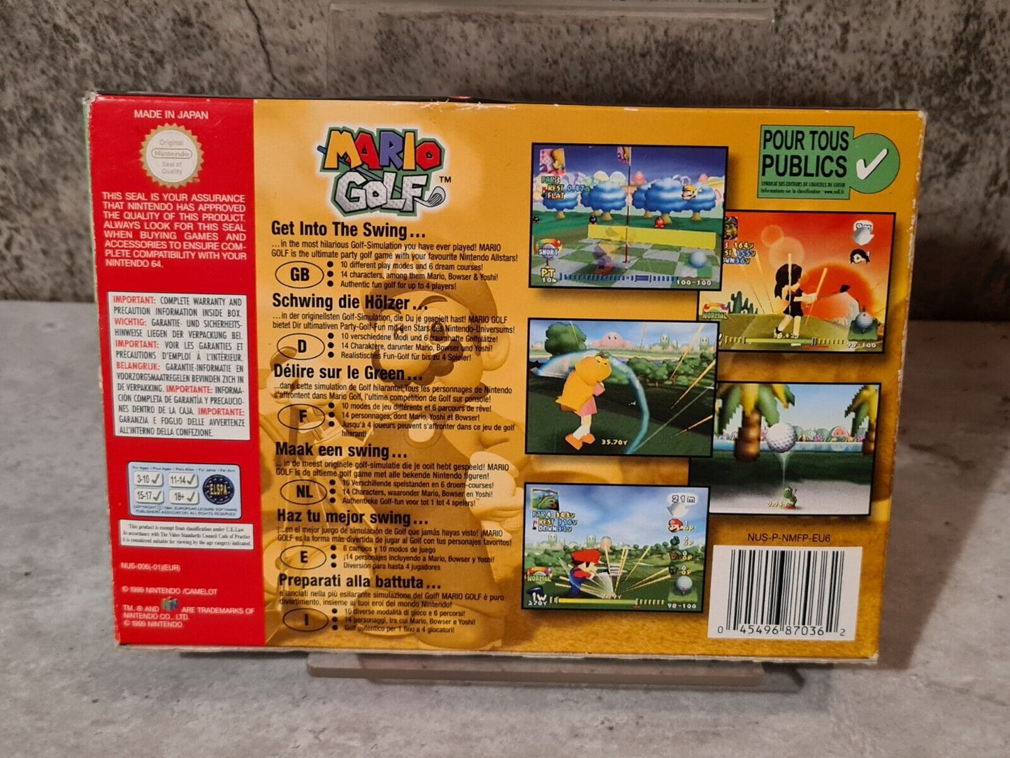N64 Nintendo 64 Mario Golf mit OVP und Anleitung EUR - T-Retro-Games
