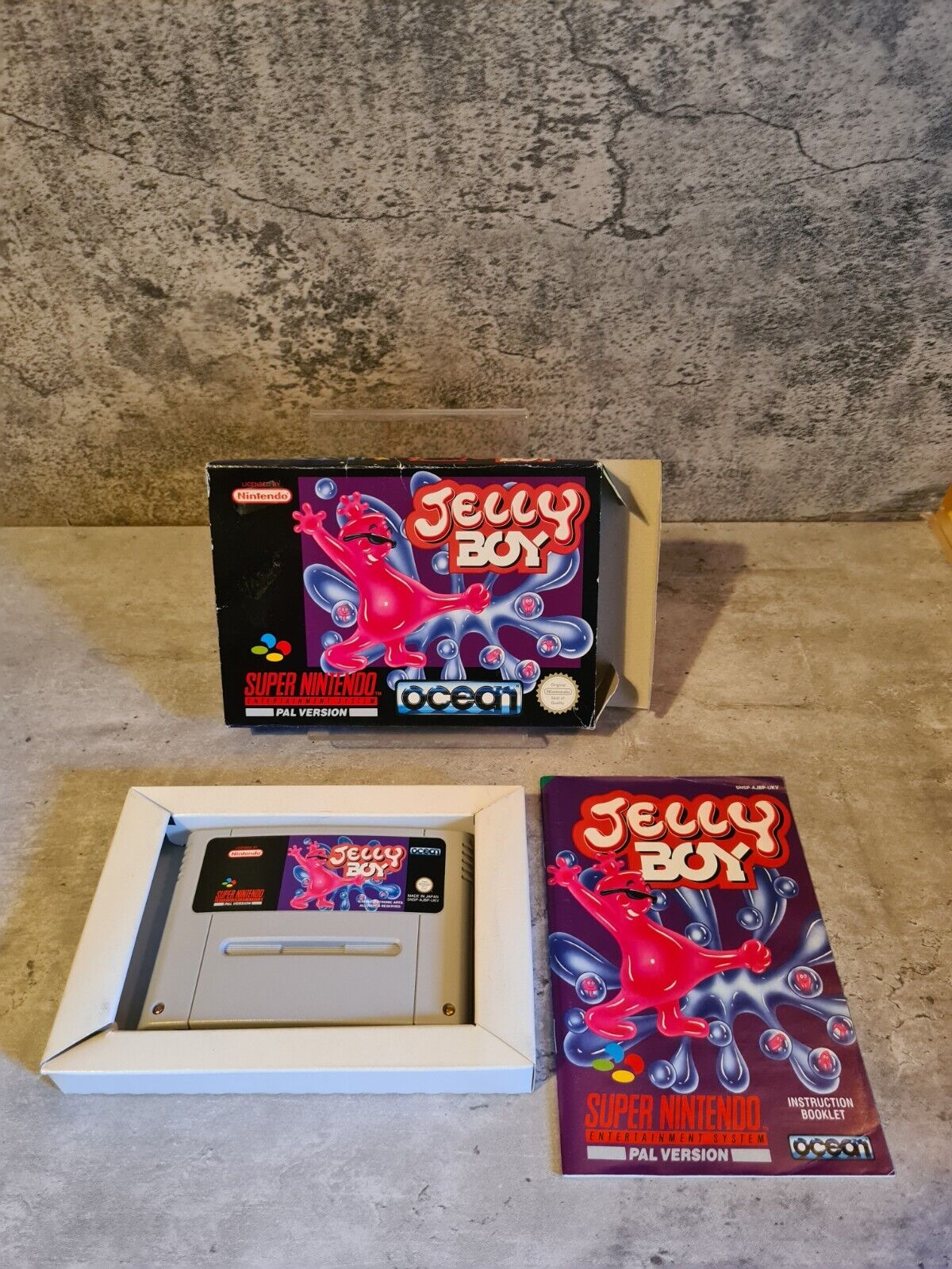 SNES Super Nintendo Jelly Boy mit OVP und Anleitung UKV - T-Retro-Games