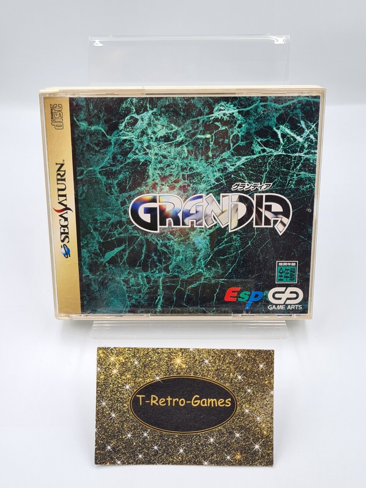 Sega Saturn Grandia mit OVP und Anleitung NTSC-J Japan 2 Discs - T-Retro-Games