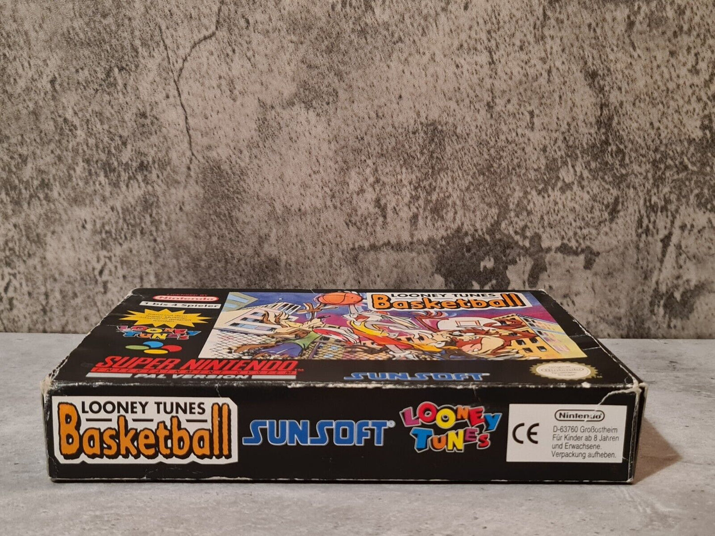 SNES Super Nintendo Looney Tunes Basketball mit OVP und Anleitung NOE - T-Retro-Games