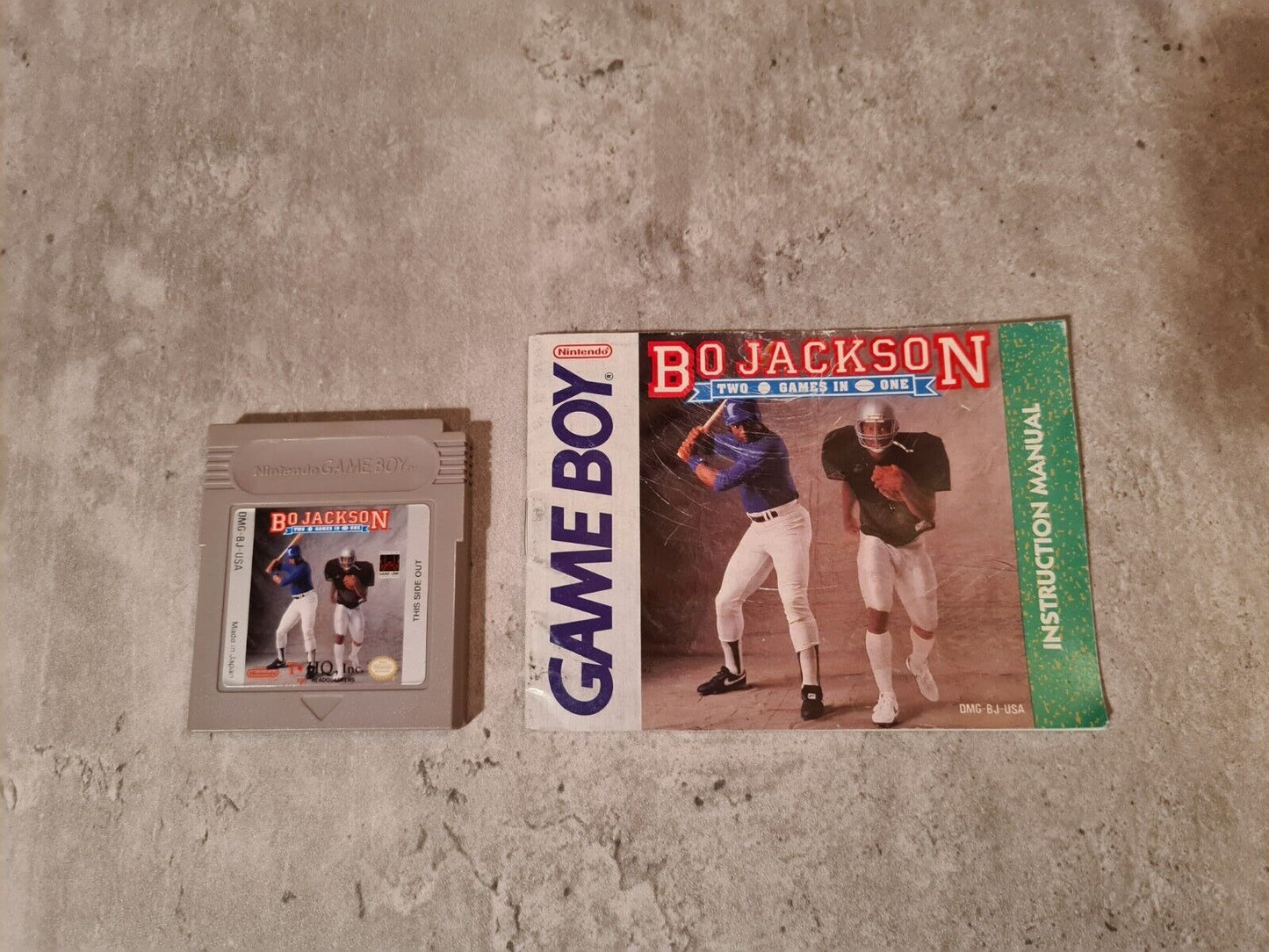 Nintendo Game Boy Classic Bo Jackson Two Games in One mit OVP und Anleitung USA - T-Retro-Games